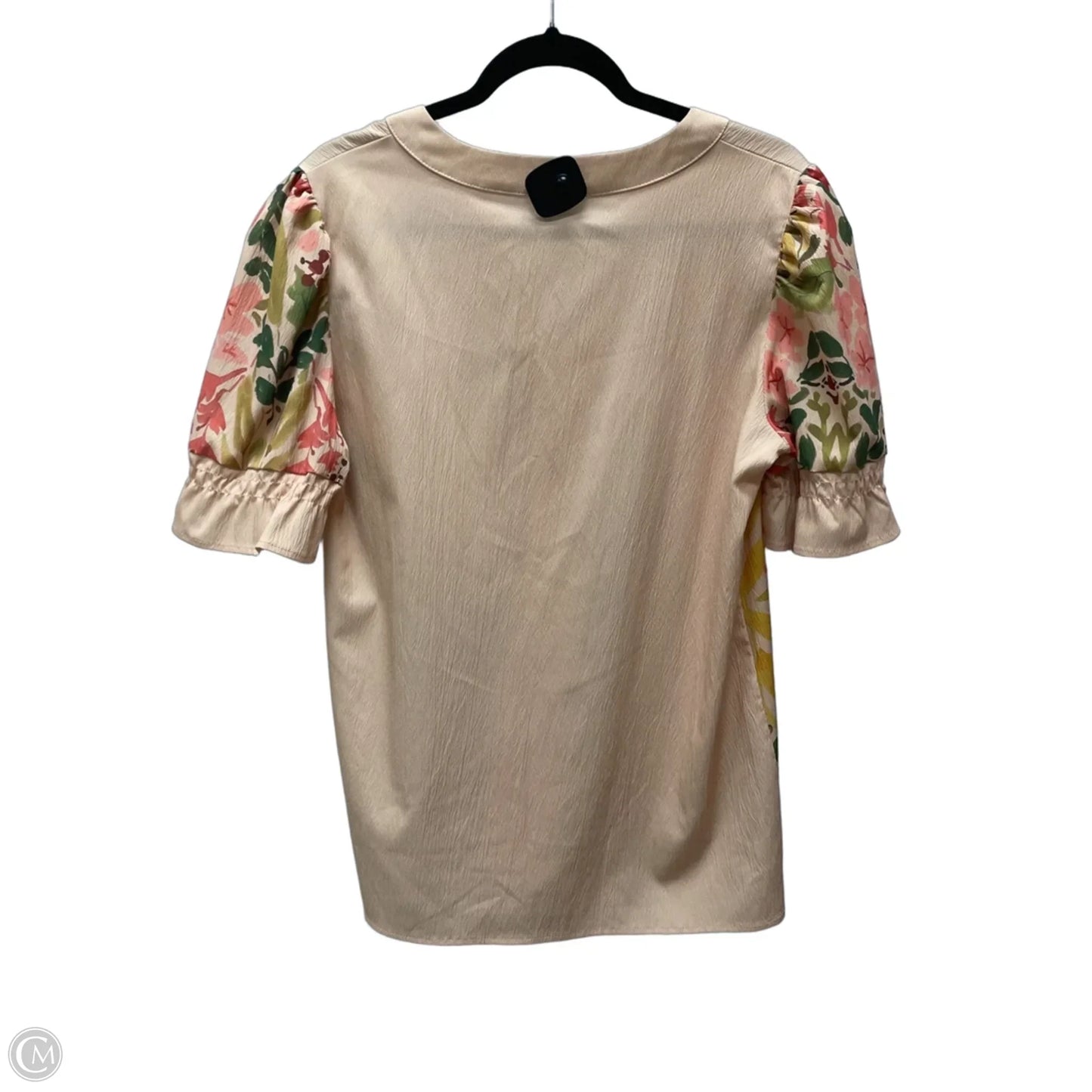 Top Short Sleeve By Clothes Mentor In Floral Print, Size: M