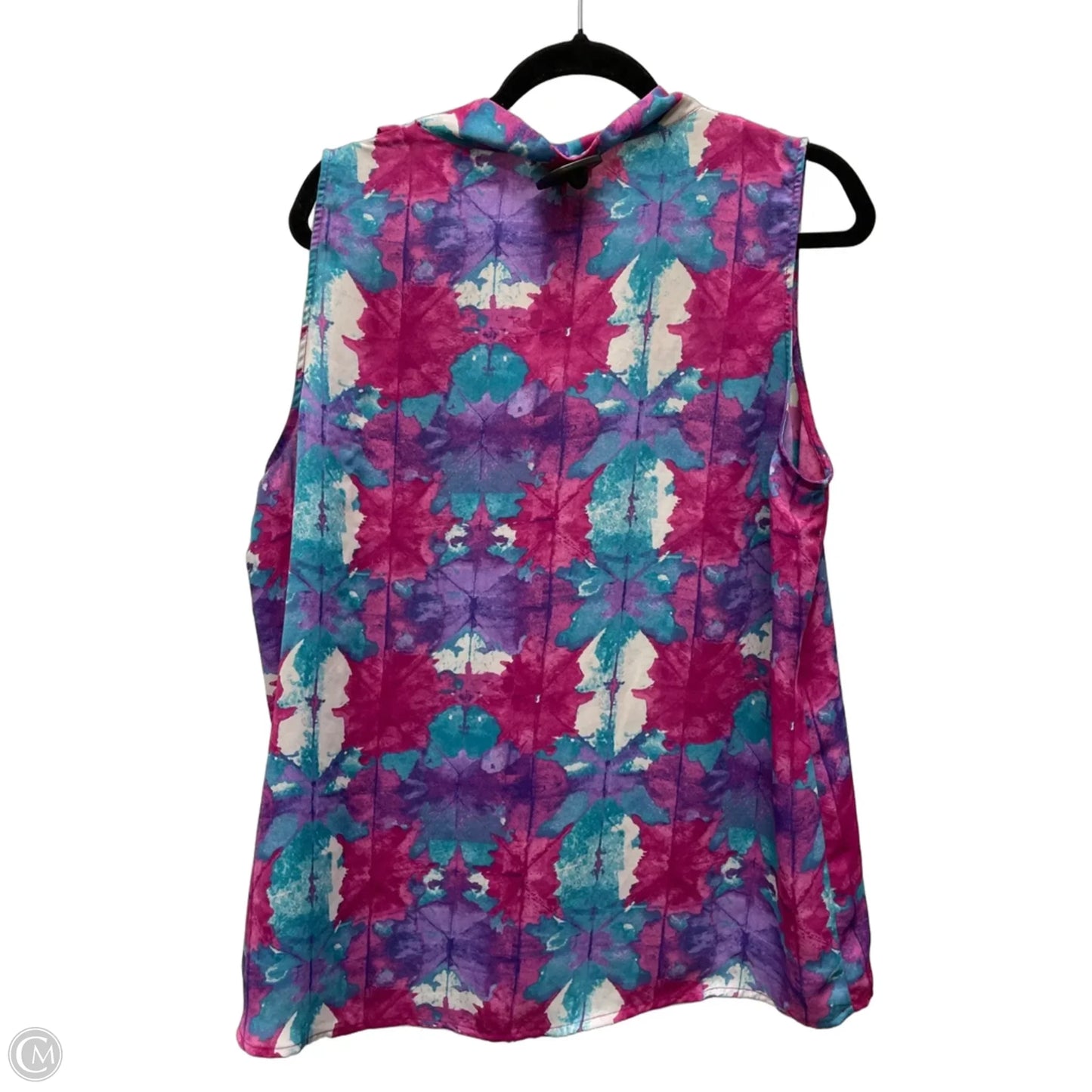 Top Sleeveless By Laundry In Pink & Purple, Size: Xl