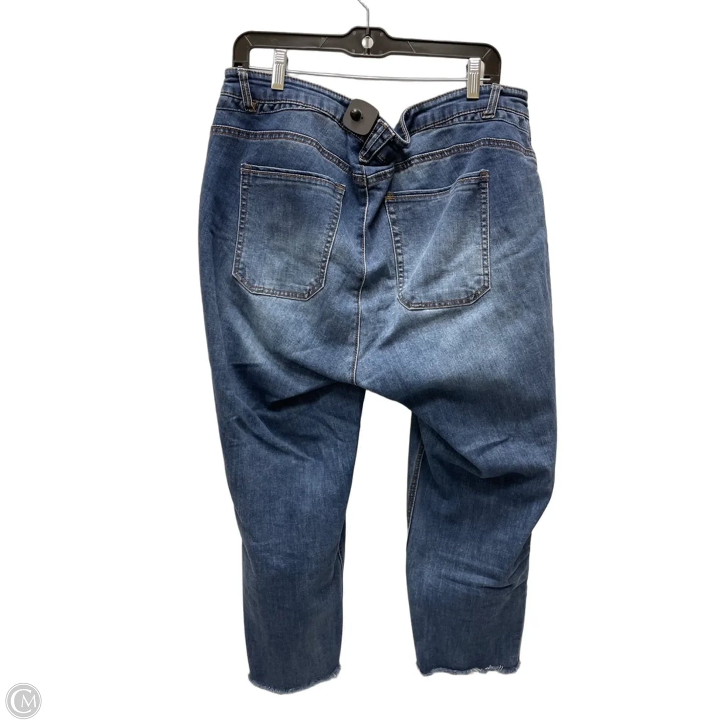Jeans Cropped By Democracy In Blue Denim, Size: 16