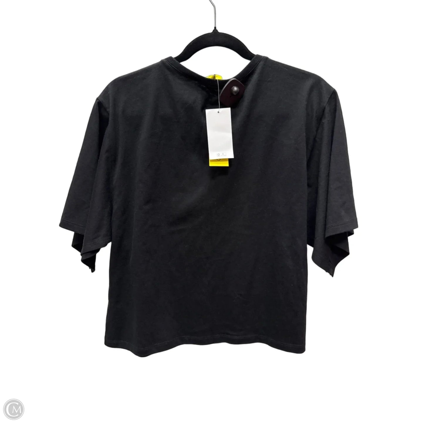 Top Short Sleeve By Circus By Sam Edelman In Black & Yellow, Size: L