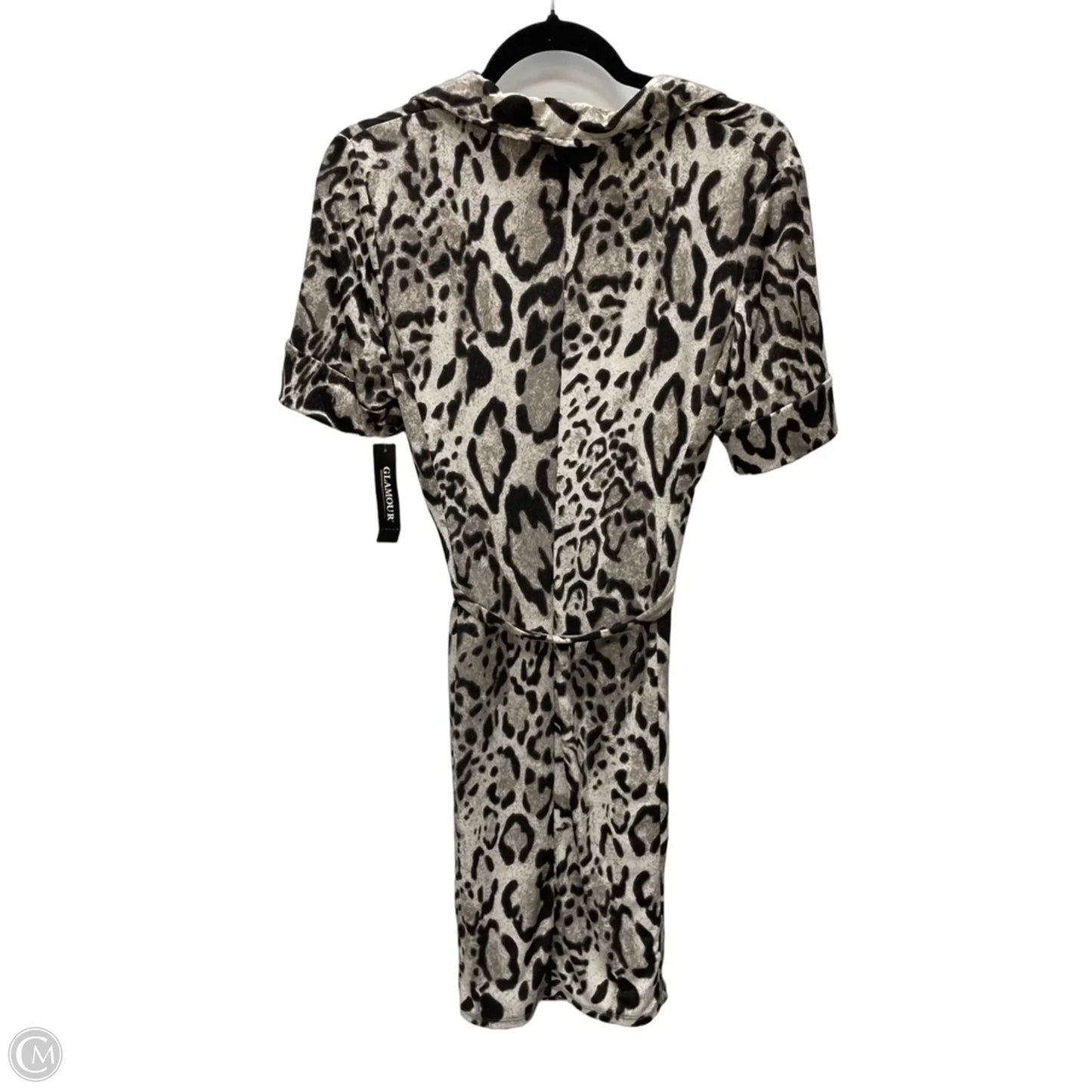 Dress Casual Short By Glamour In Animal Print, Size: M