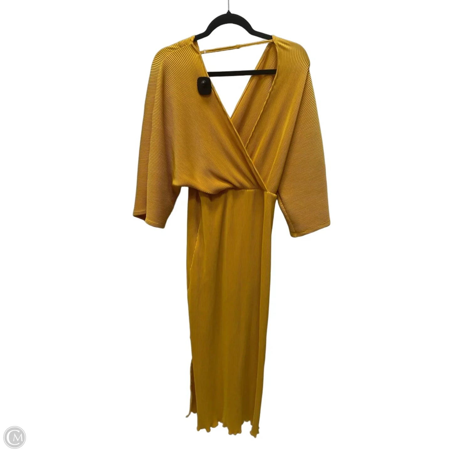 Dress Casual Midi By Anthropologie In Yellow, Size: S