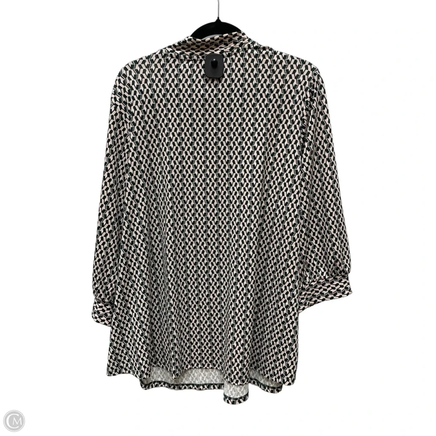 Top Short Sleeve By Adrianna Papell In Geometric Pattern, Size: 3x