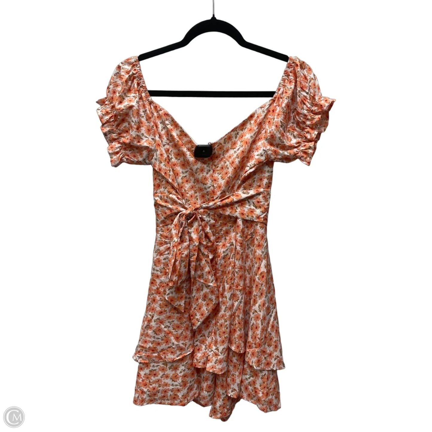 Romper By Clothes Mentor In Floral Print, Size: Xl