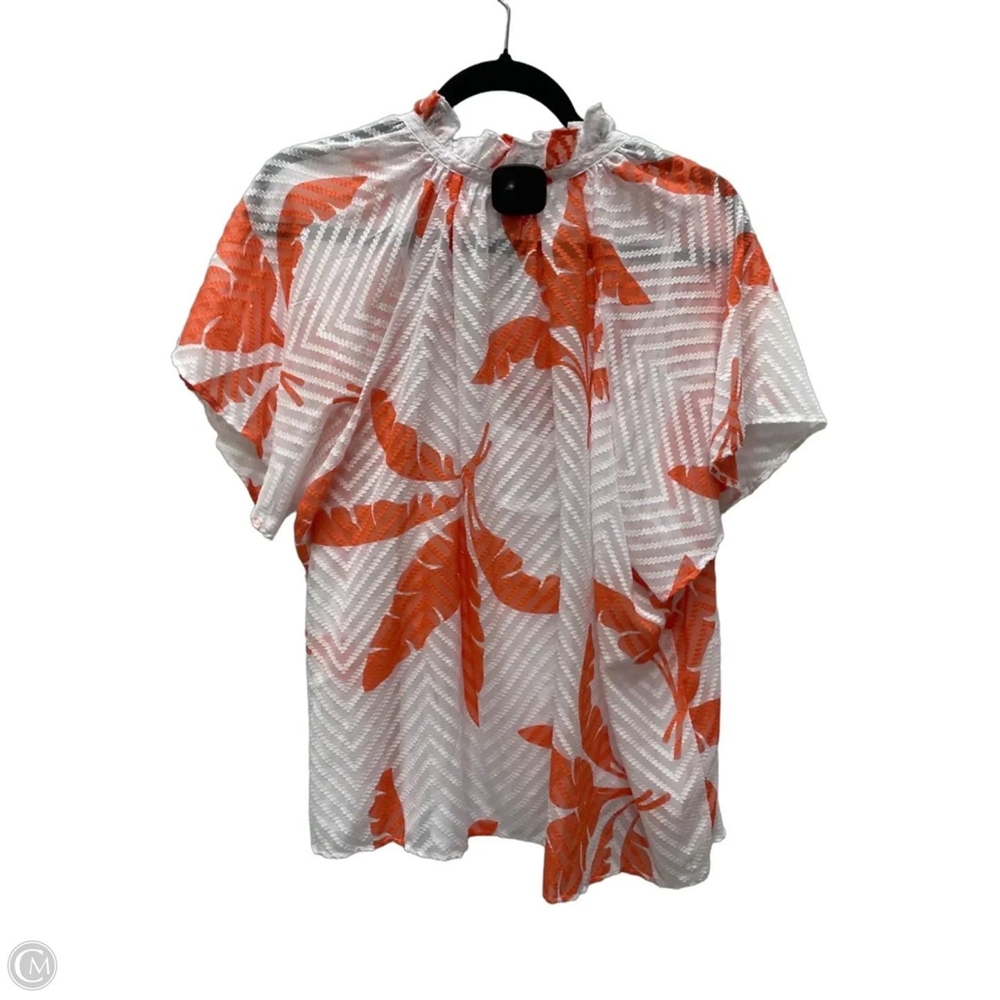 Top Short Sleeve By Liz Claiborne In Floral Print, Size: 2x