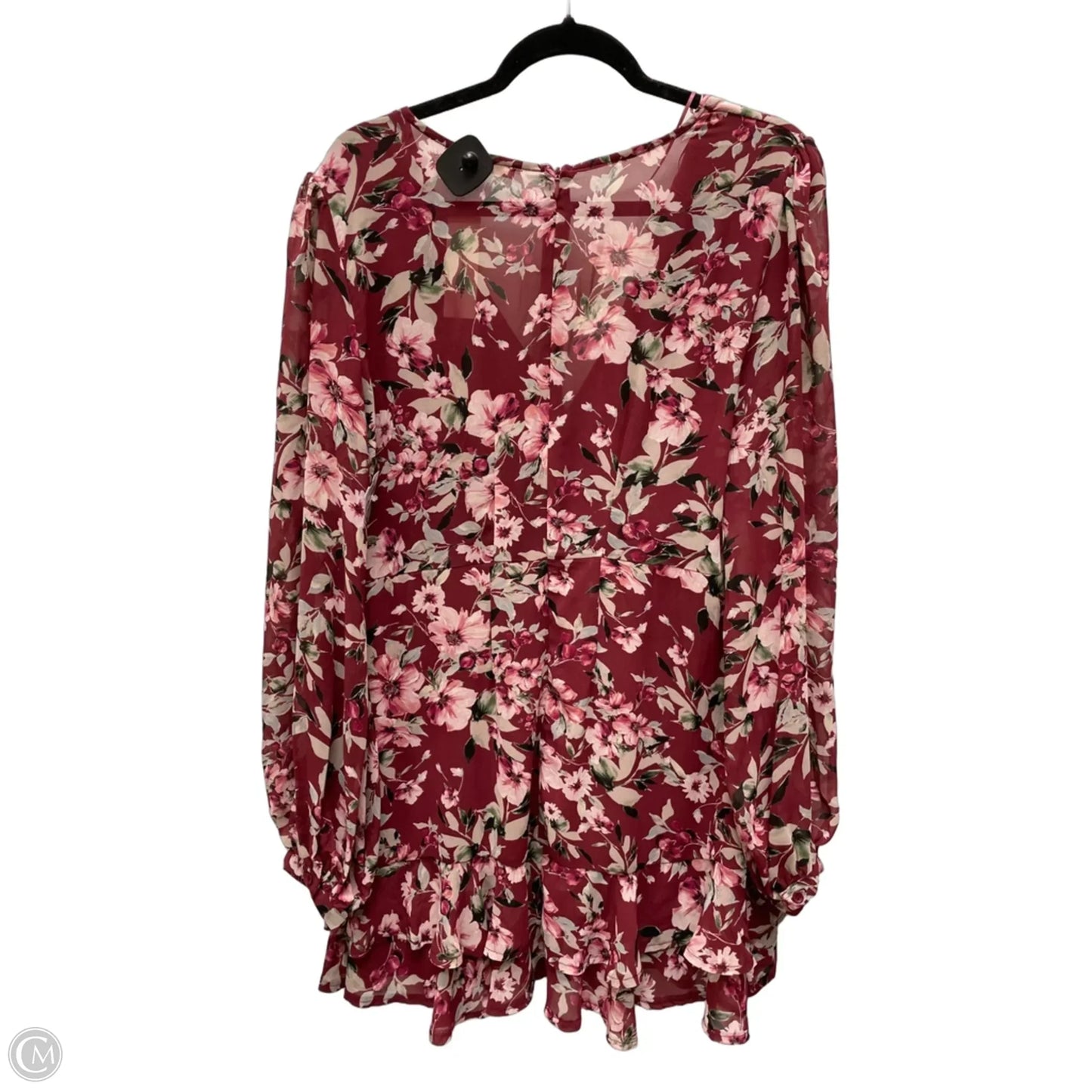 Dress Casual Short By Mi Ami In Floral Print, Size: Xl
