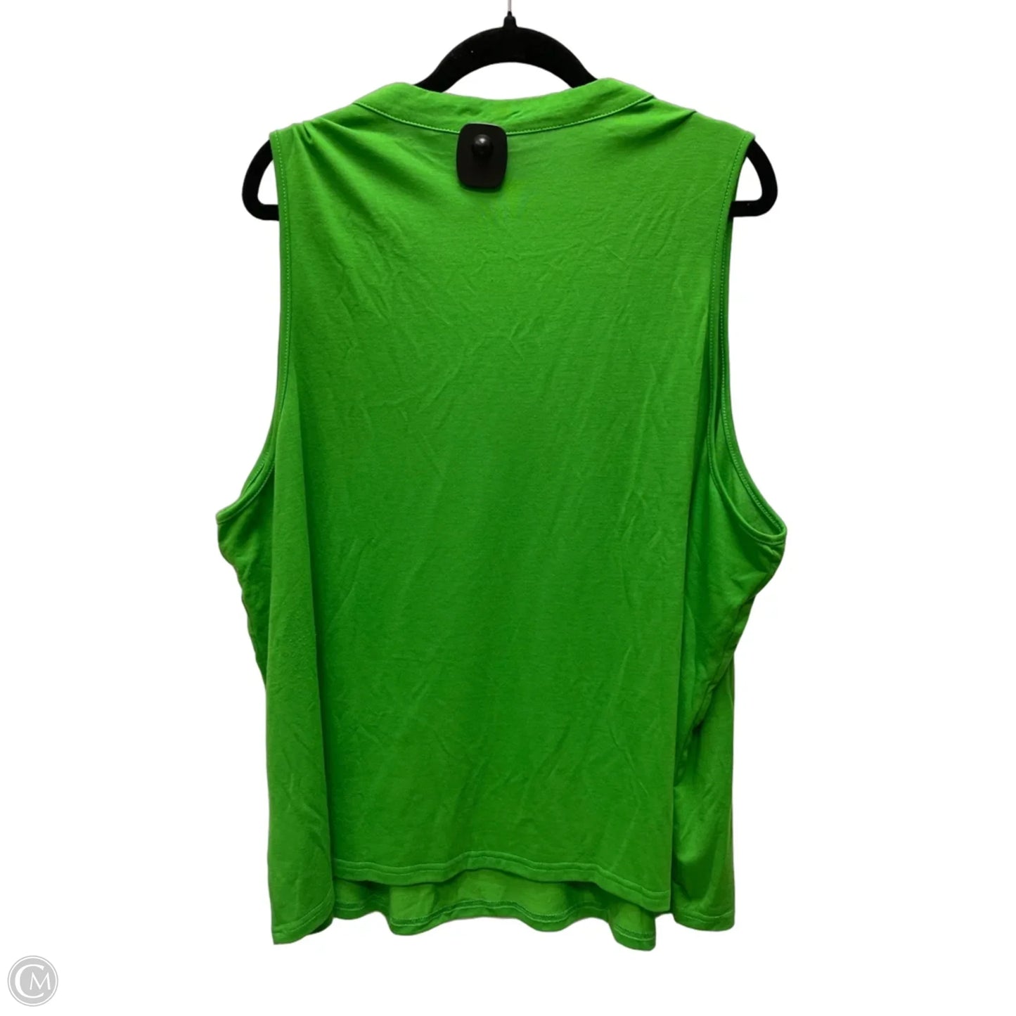 Top Sleeveless By Clothes Mentor In Green, Size: 3x