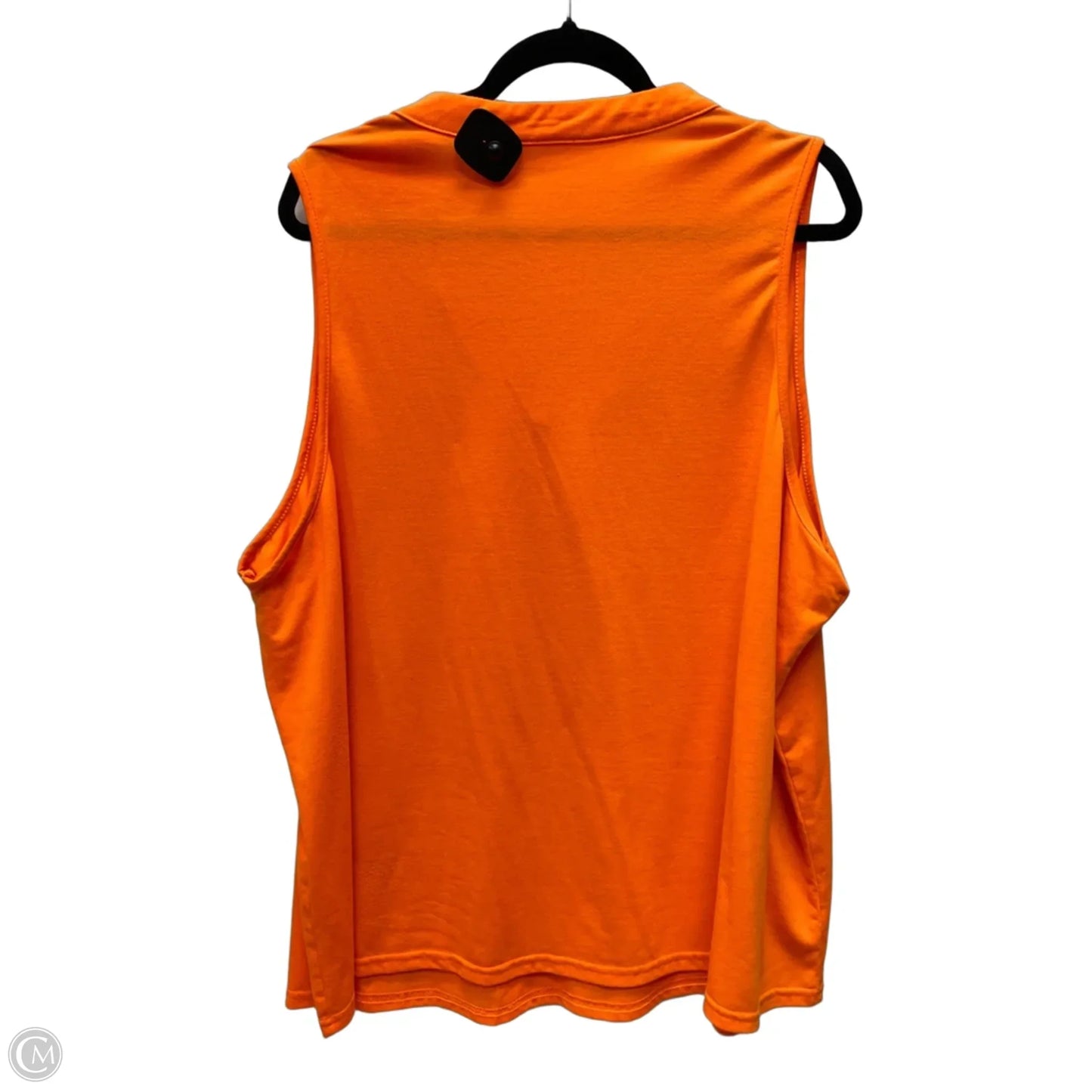 Top Sleeveless By Clothes Mentor In Orange, Size: 3x