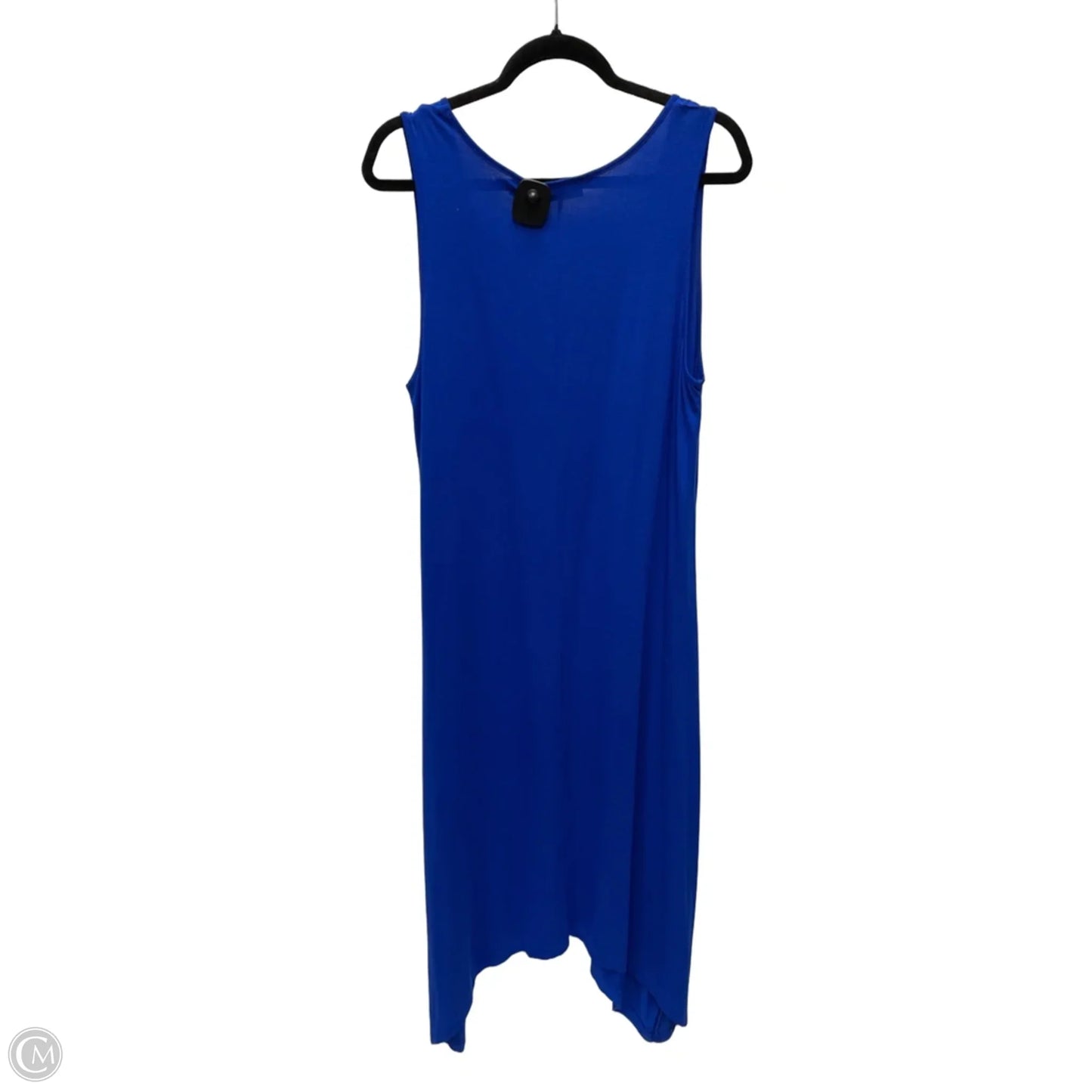 Dress Casual Midi By New York And Co In Blue, Size: L