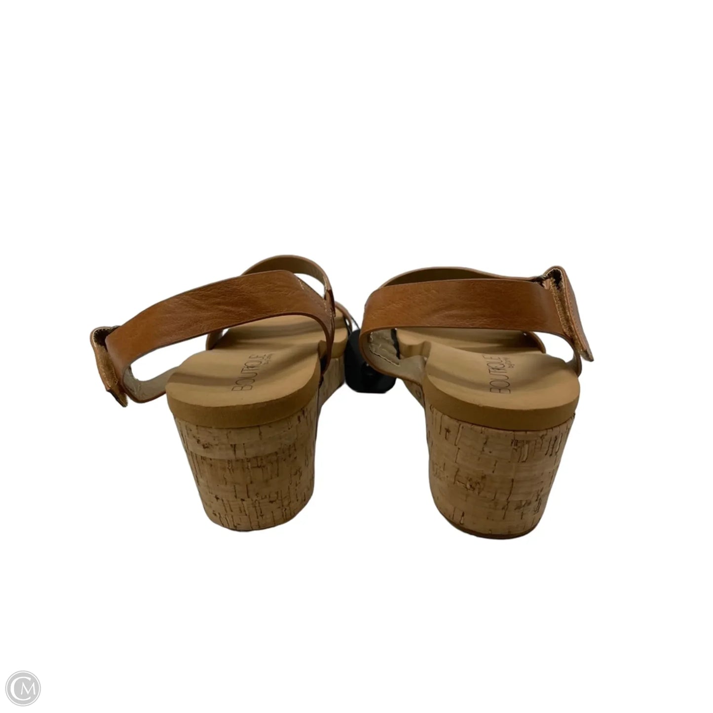 Sandals Heels Wedge By Corkys In Tan, Size: 9