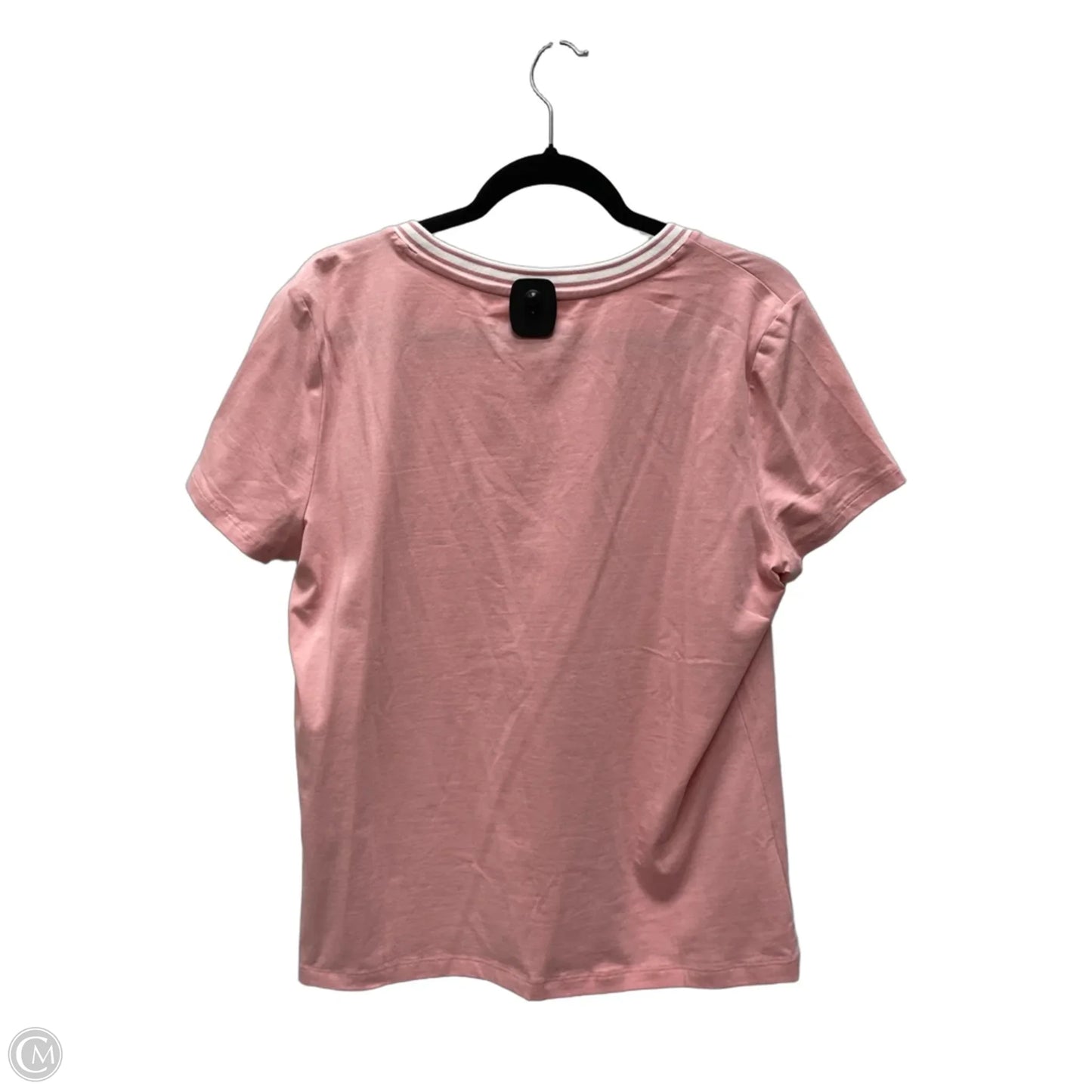 Top Short Sleeve By Nautica In Pink, Size: L