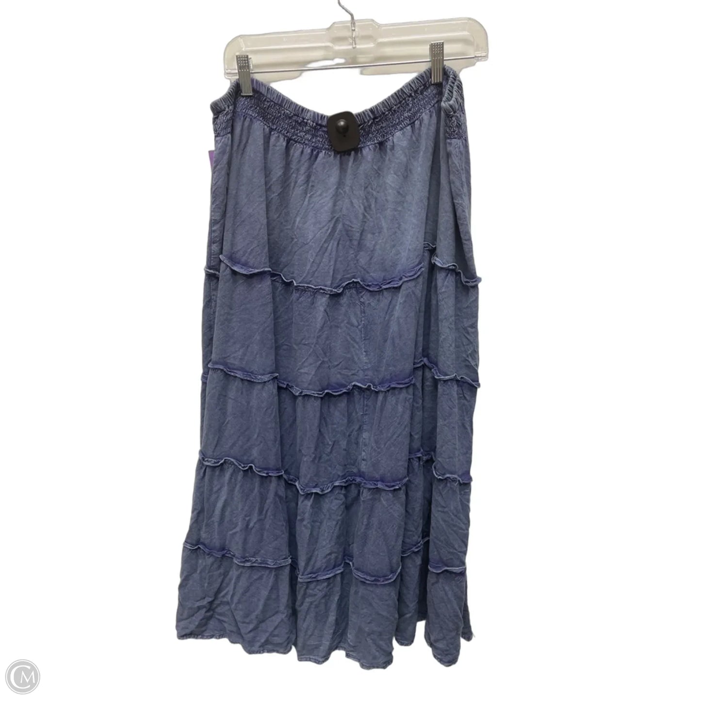 Skirt Midi By Mlle Gabrielle In Blue, Size: Xl