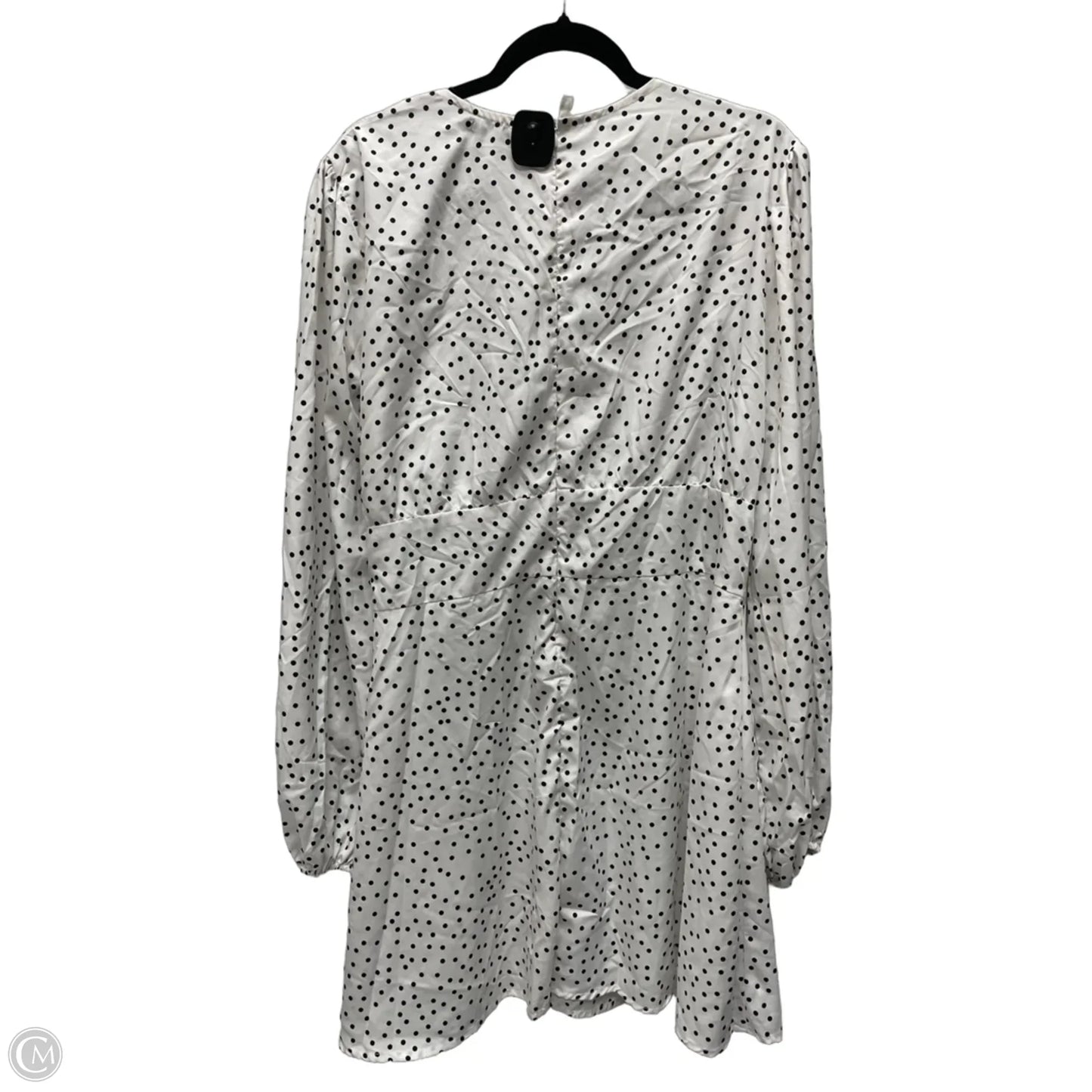 Dress Casual Short By Boohoo Boutique In Polkadot Pattern, Size: Xl