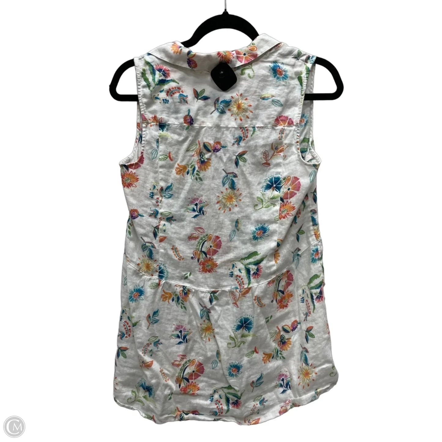 Top Sleeveless By J. Jill In Floral Print, Size: Xs