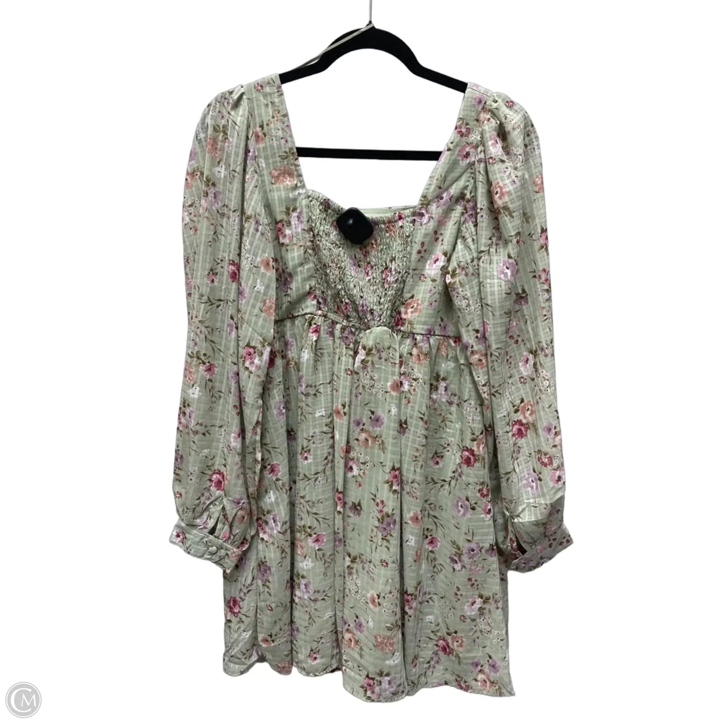 Dress Casual Short By Blu Pepper In Floral Print, Size: M