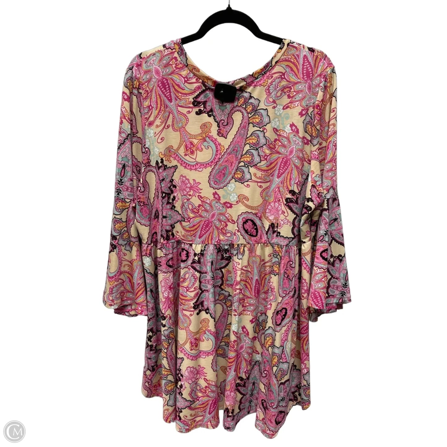 Tunic Long Sleeve By Clothes Mentor In Floral Print, Size: 2x