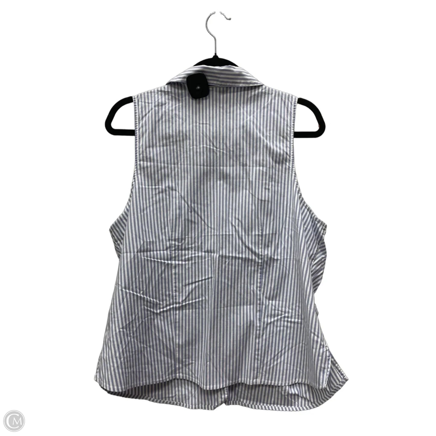 Top Sleeveless By Nine West Apparel In Striped Pattern, Size: Xl