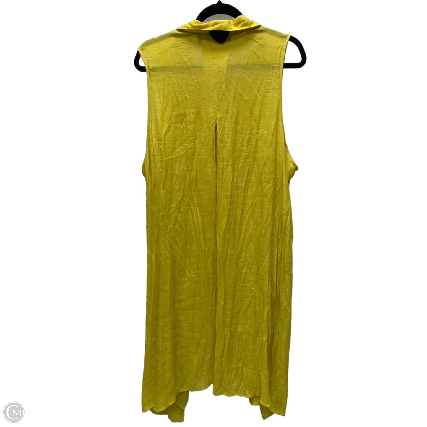 Dress Casual Short By Mlle Gabrielle In Yellow, Size: 3x