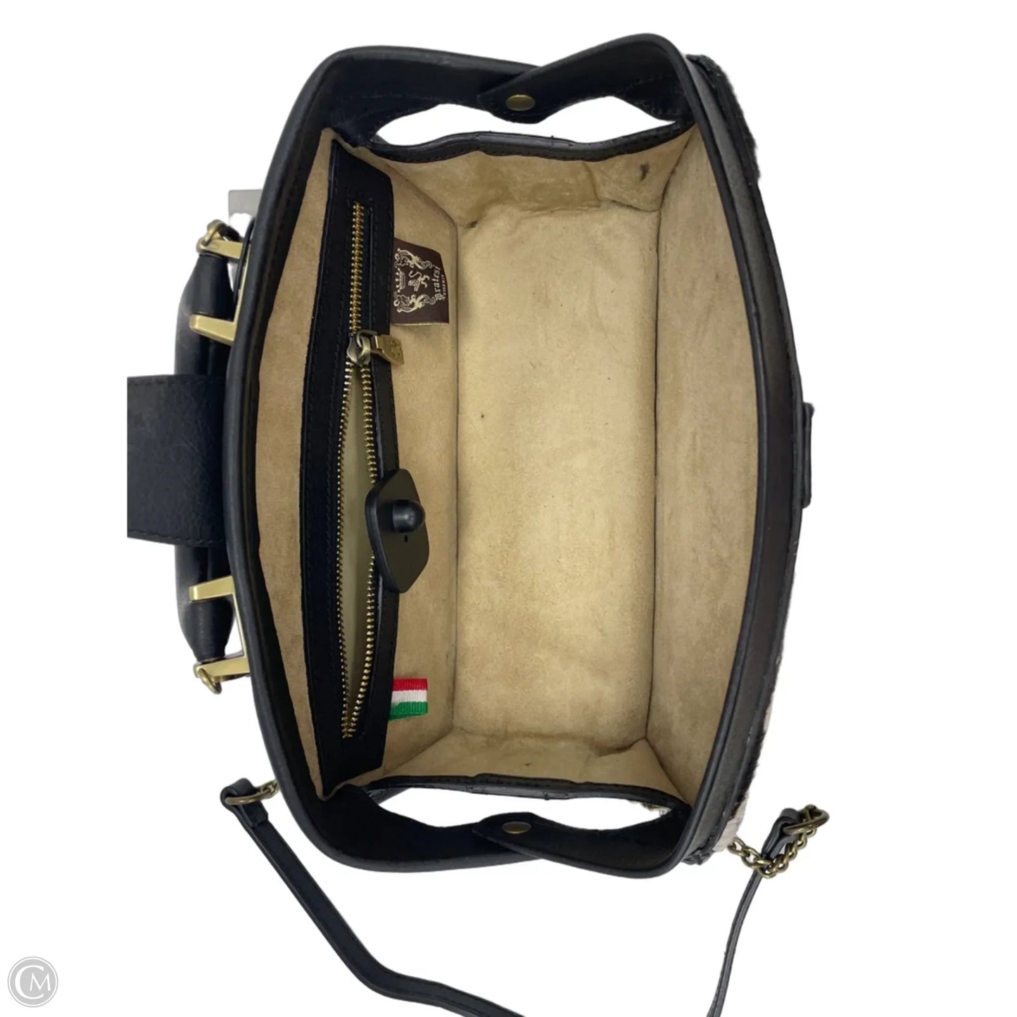 Handbag Leather By Cma, Size: Medium
