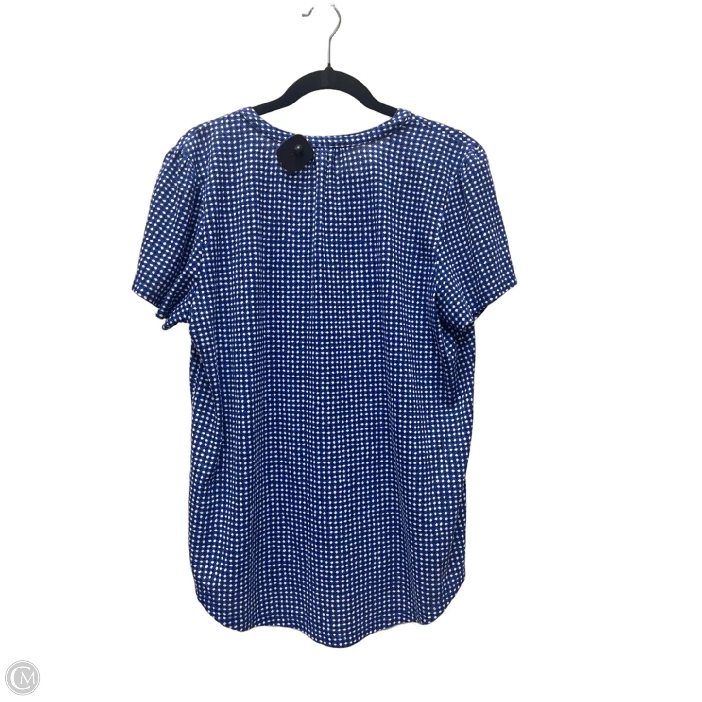 Top Short Sleeve By Liz Claiborne In Geometric Pattern, Size: L