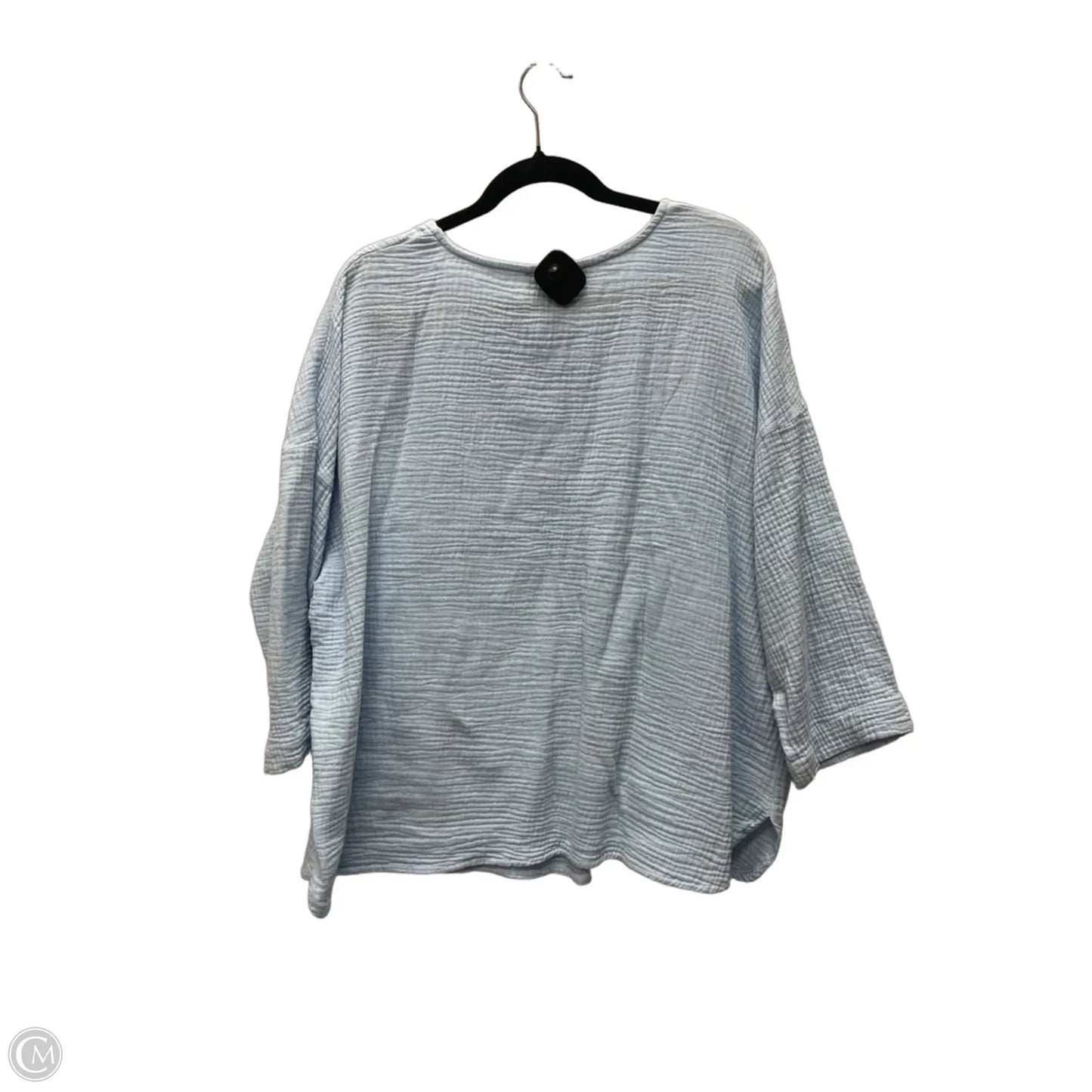 Top Short Sleeve By Jones New York In Blue, Size: 1x