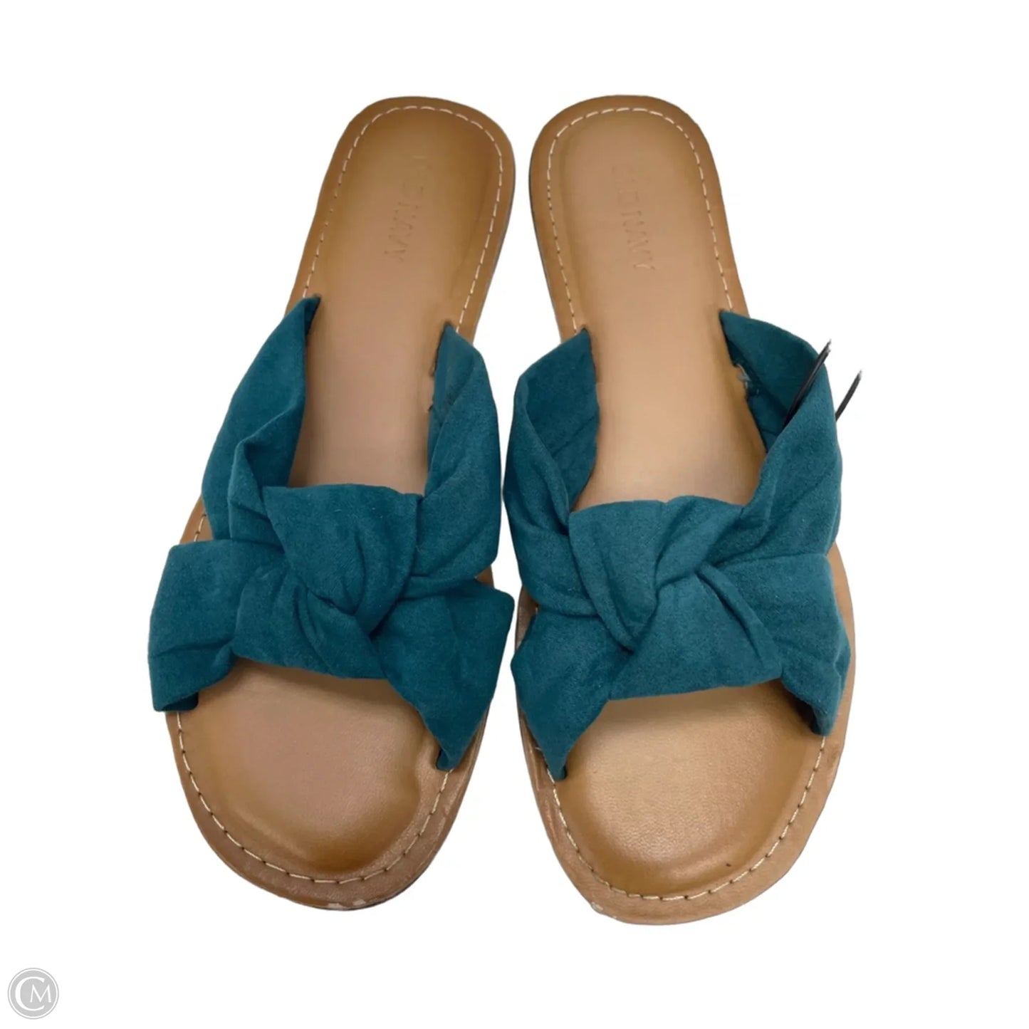 Sandals Flats By Old Navy In Green & Tan, Size: 6