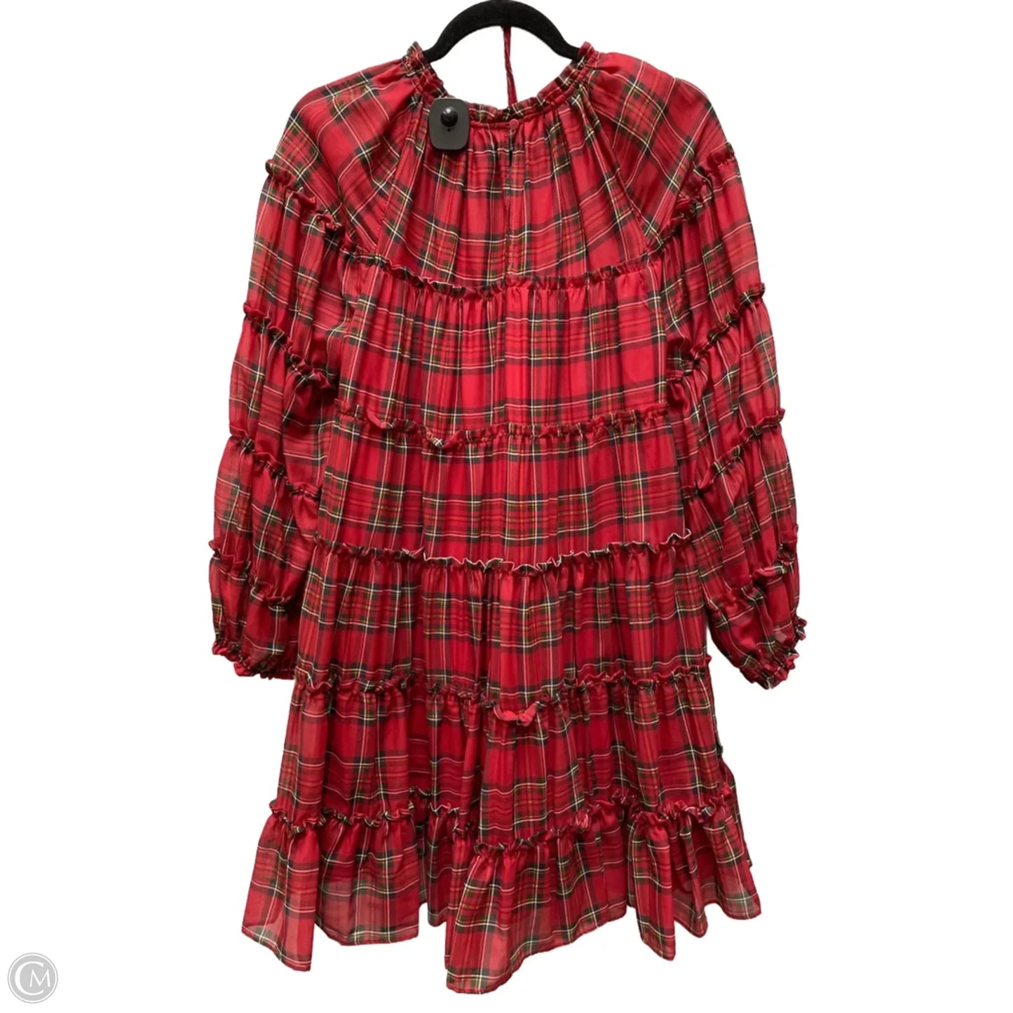 Dress Casual Midi By Antonio Melani In Plaid Pattern, Size: S