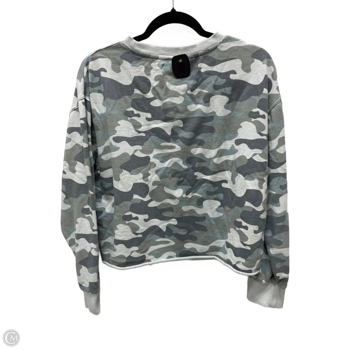 Top Long Sleeve By Spiritual Gangster In Camouflage Print, Size: L