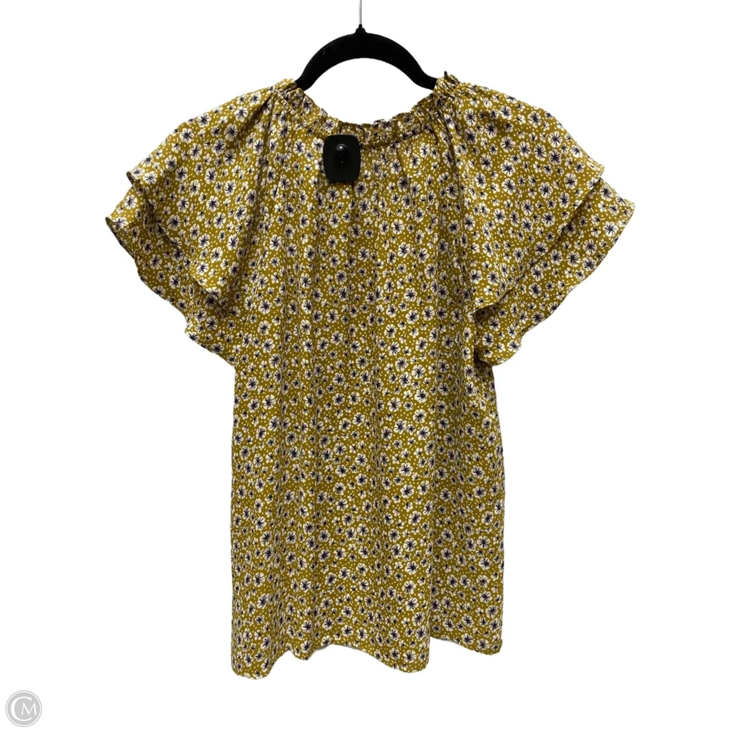 Blouse Short Sleeve By Pleione In Floral Print, Size: Xs
