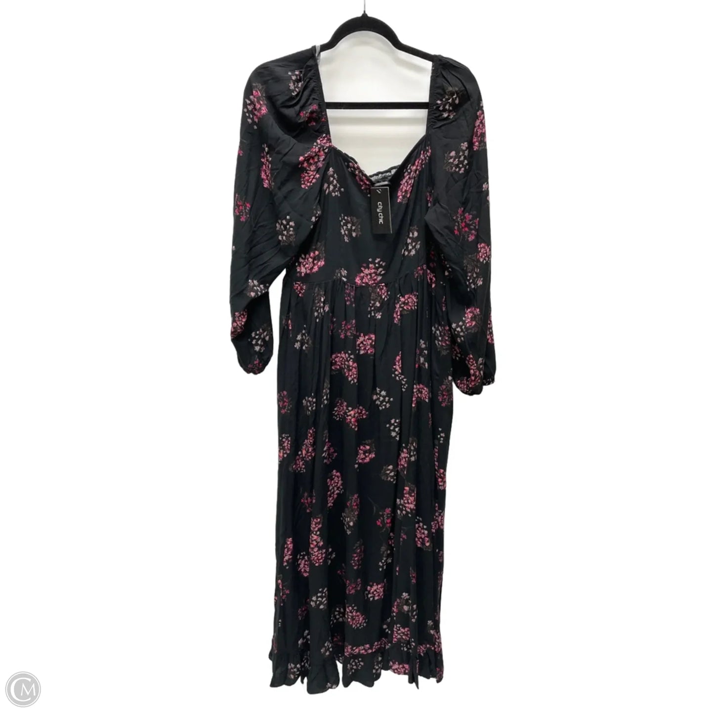 Dress Casual Maxi By City Chic In Floral Print, Size: Xs