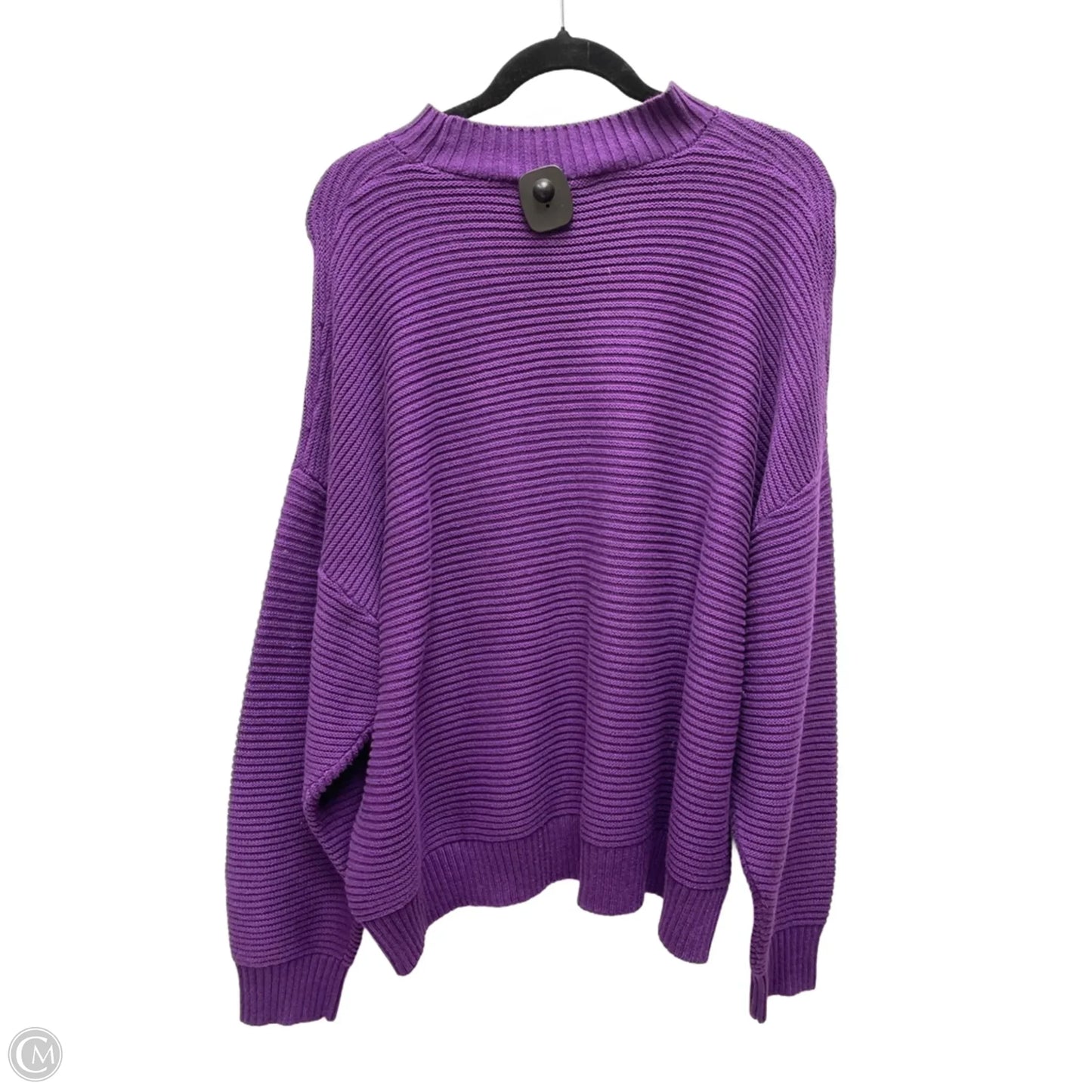Sweater By Eloquii In Purple, Size: 1x