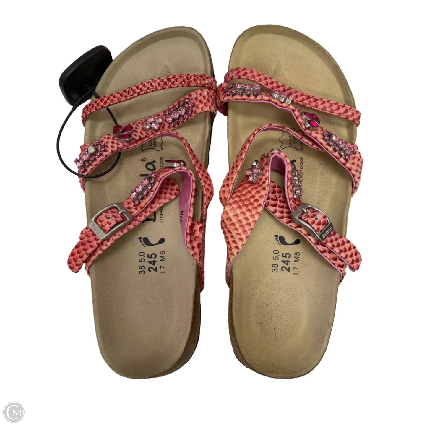 Sandals Flats By Birkenstock In Pink, Size: 7.5