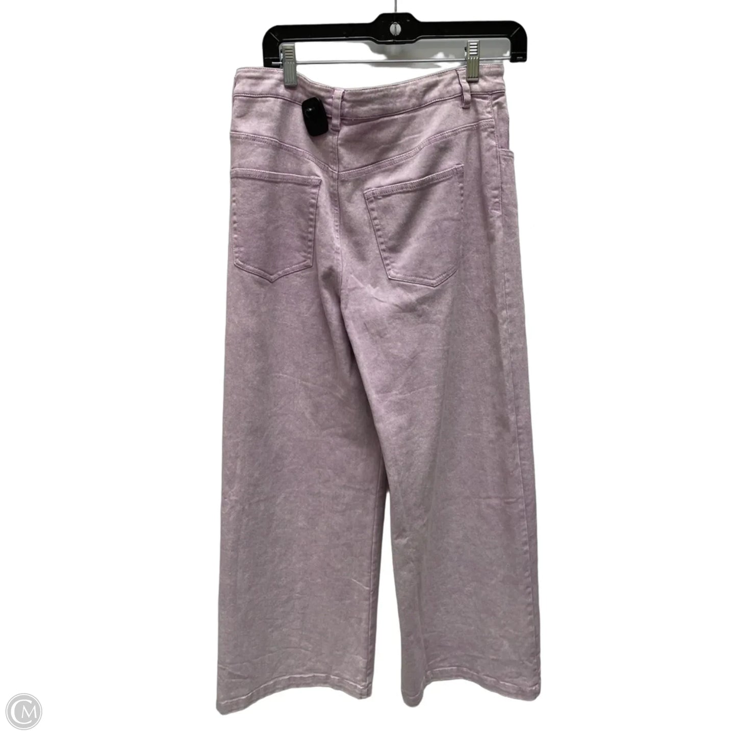 Jeans Wide Leg By Clothes Mentor In Purple Denim, Size: 12