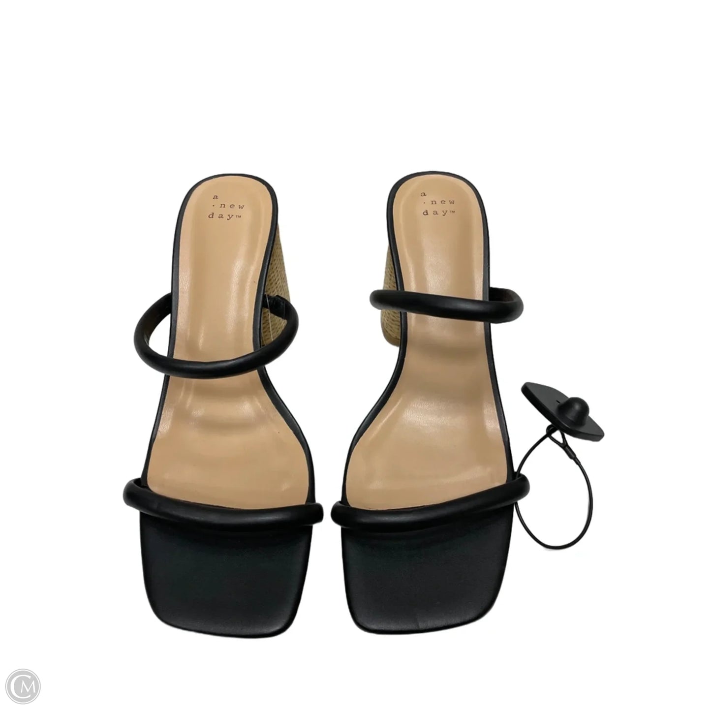 Sandals Heels Block By A New Day In Black, Size: 11