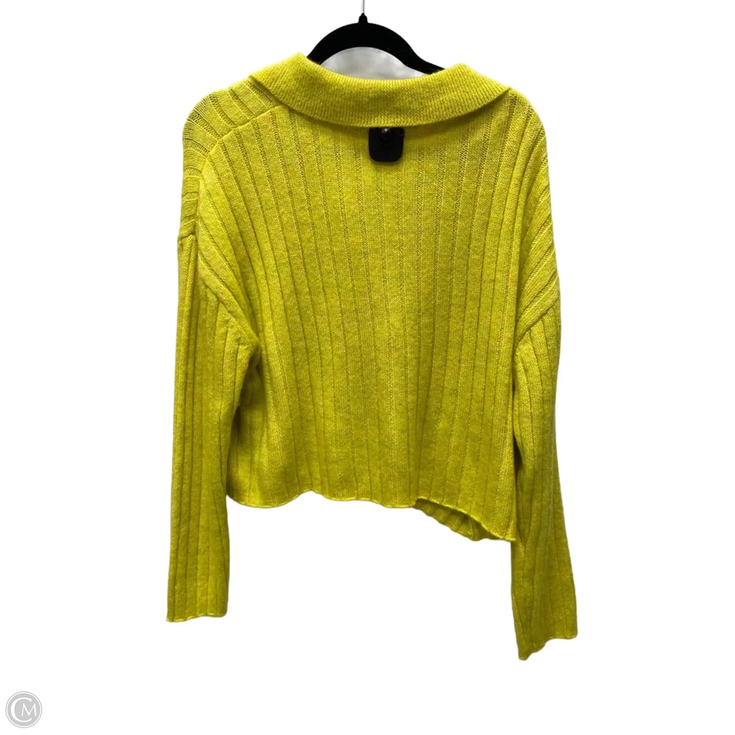 Sweater Cardigan By Wild Fable In Yellow, Size: 2x