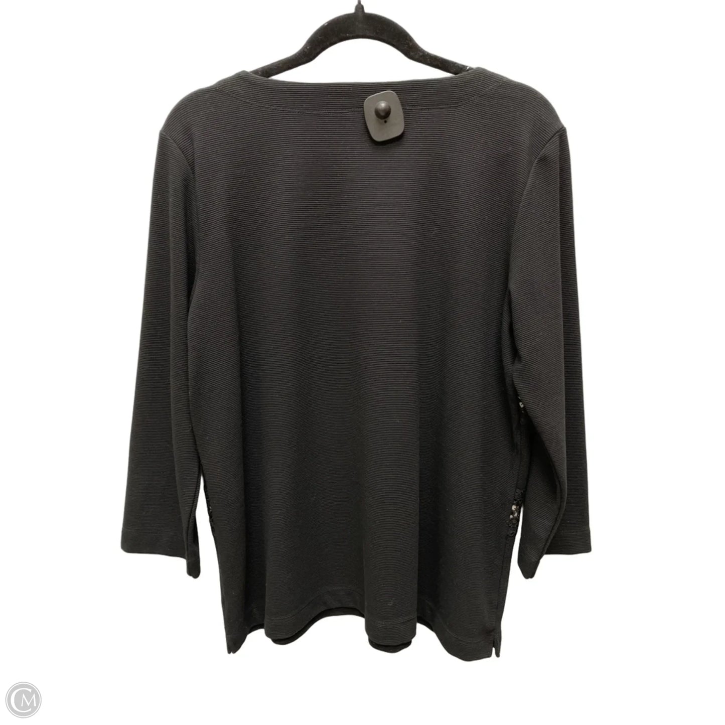 Top Long Sleeve Designer By Karl Lagerfeld In Floral Print, Size: L