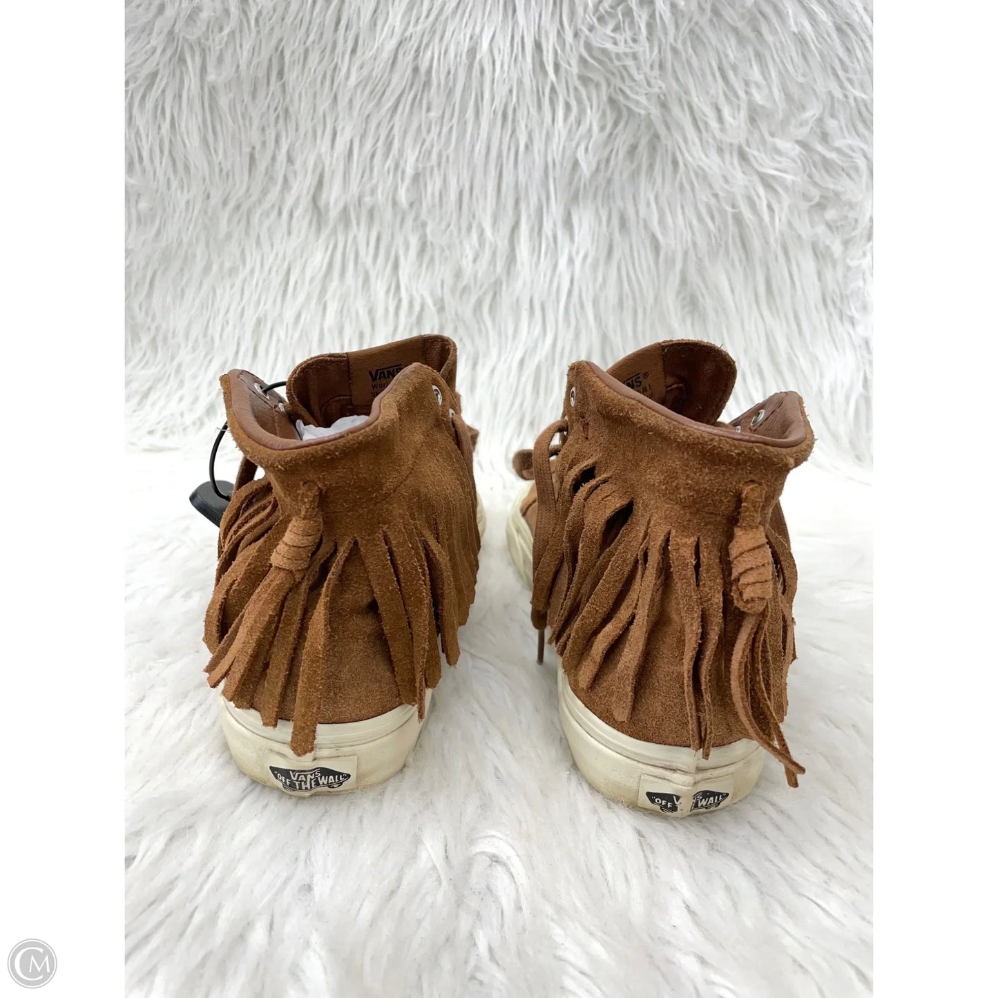 Shoes Sneakers By Vans In Brown, Size: 7