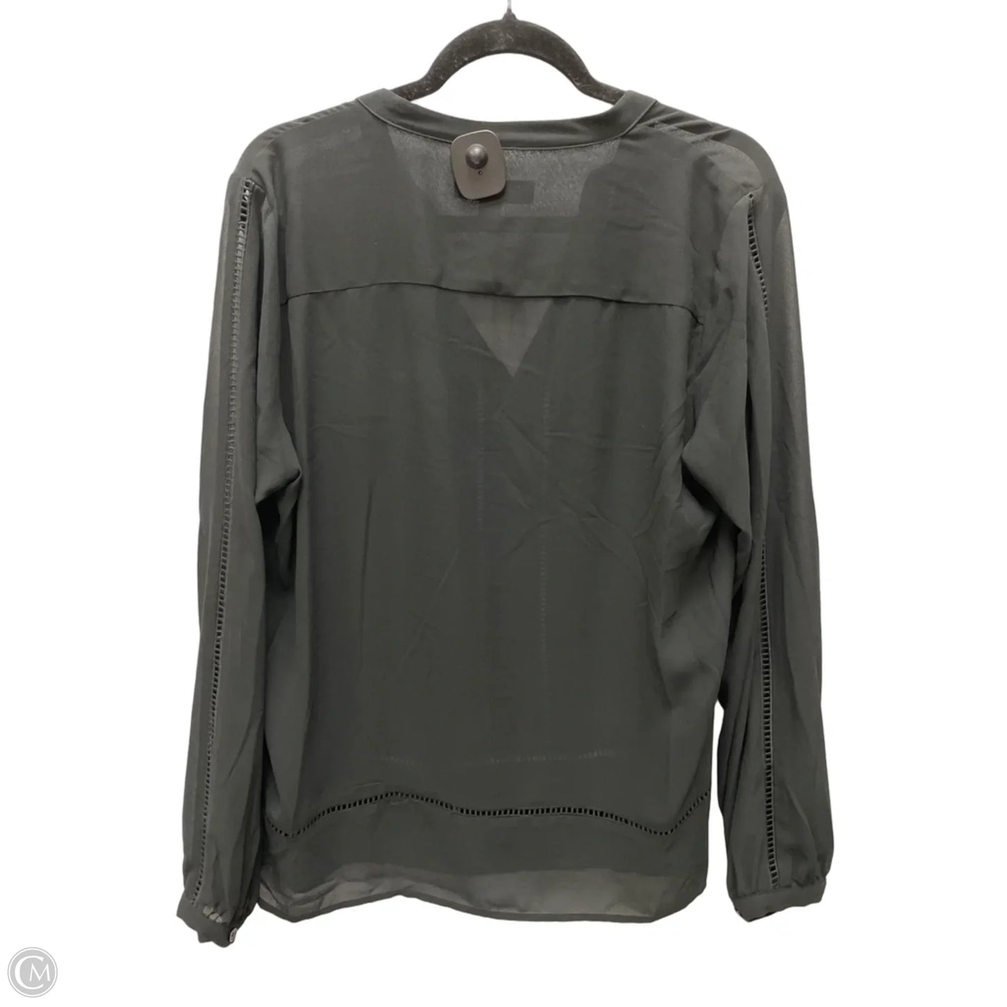 Blouse Long Sleeve By Michael By Michael Kors In Black, Size: L