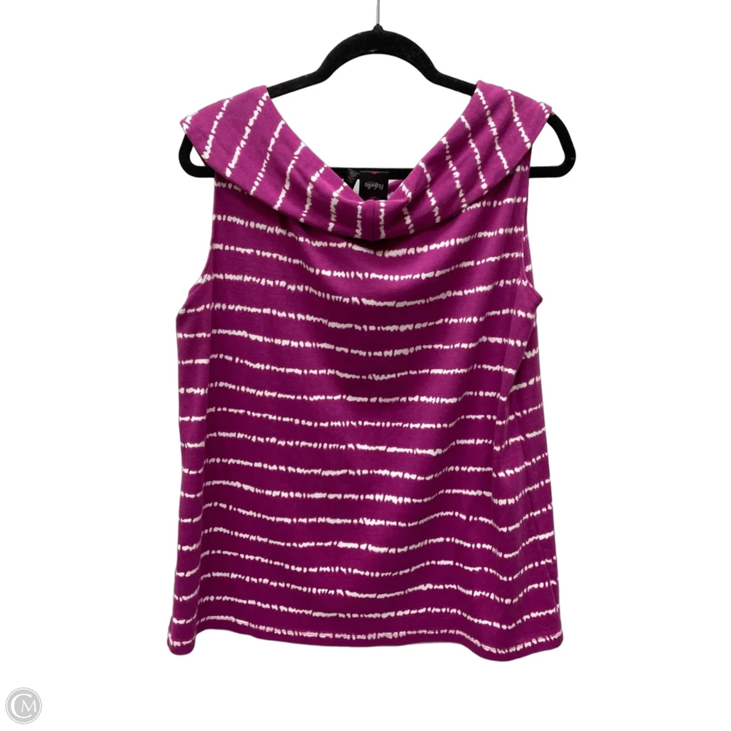 Top Sleeveless By Rafaella In Tie Dye Print, Size: 2x
