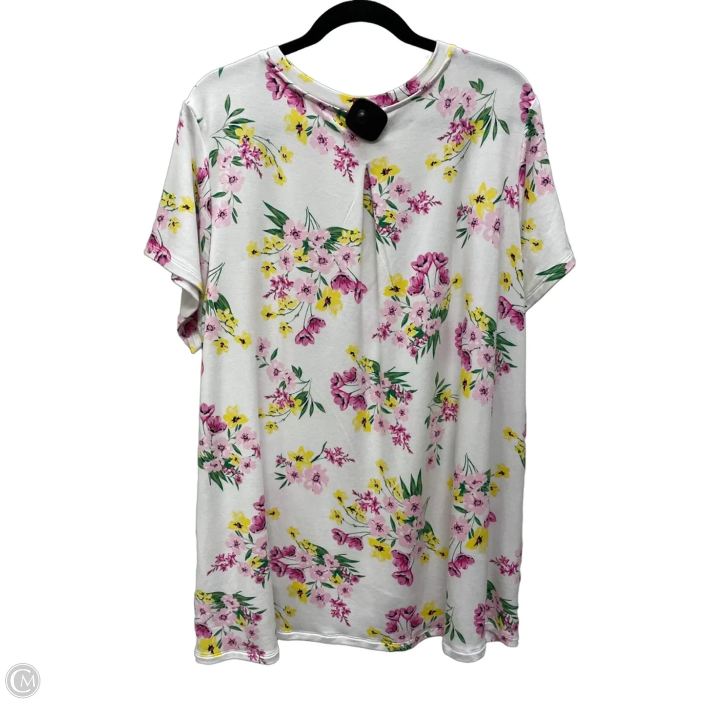 Top Short Sleeve By Crown And Ivy In Floral Print, Size: 3x