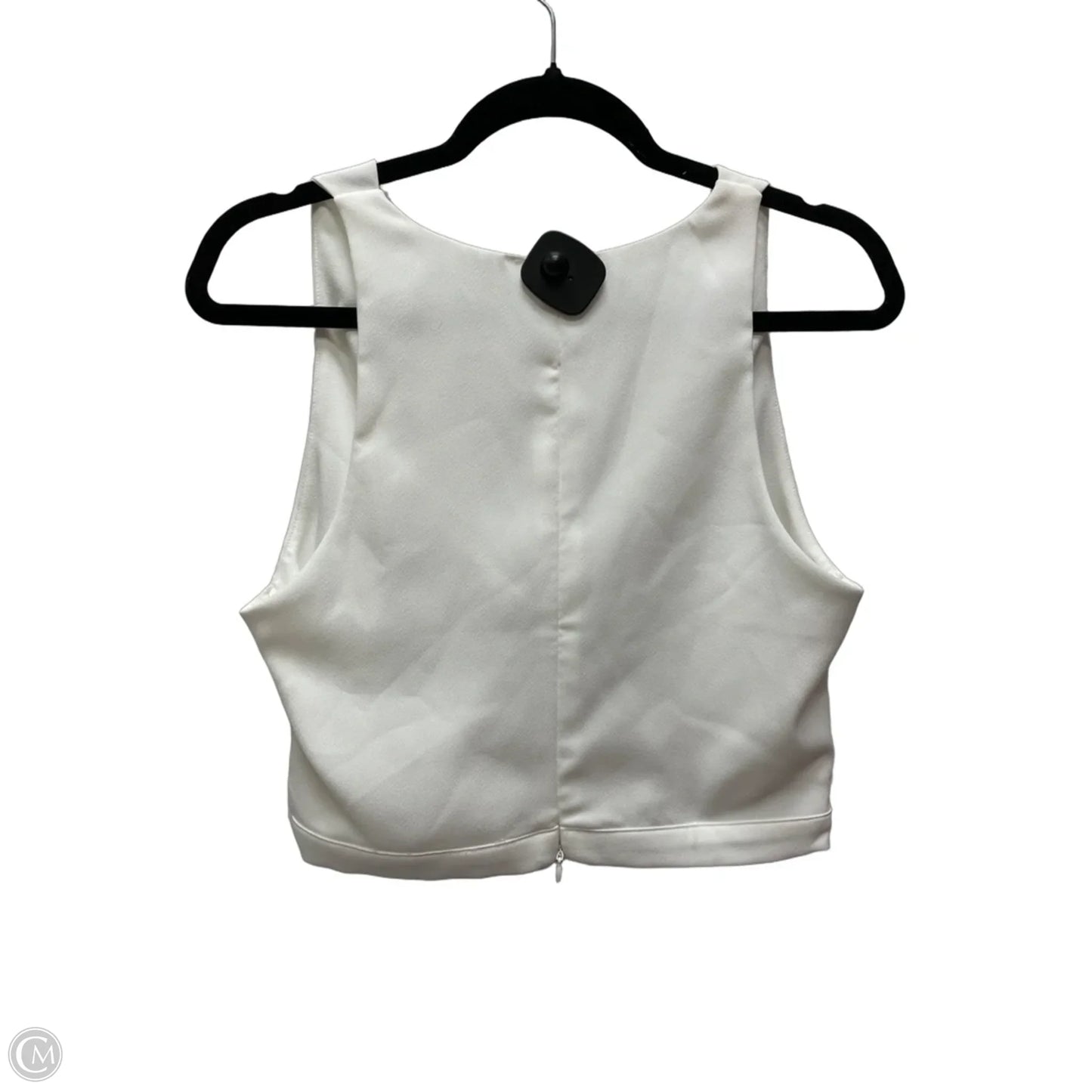 Top Sleeveless By Clothes Mentor In White, Size: M