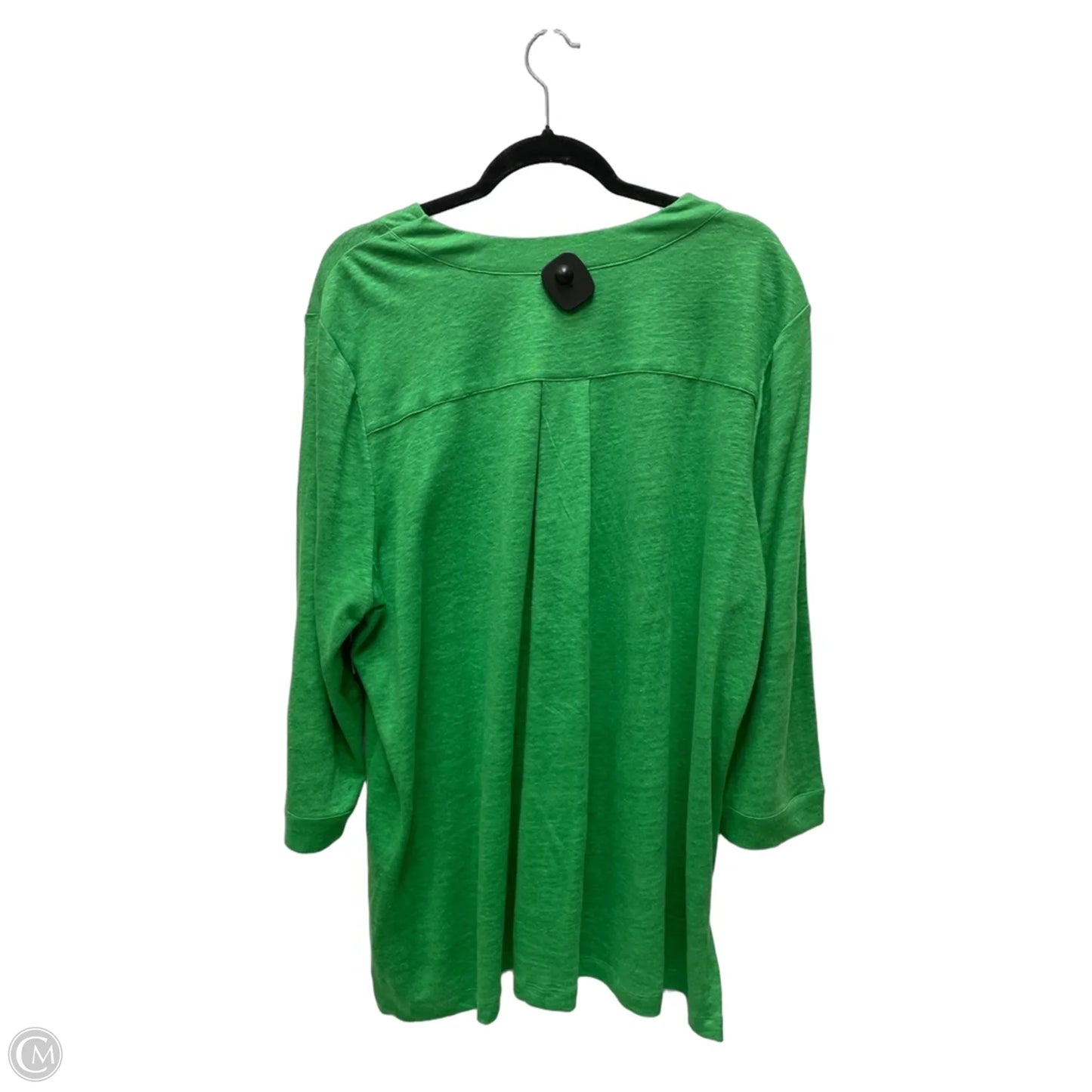 Top Long Sleeve By Chicos In Green, Size: 2x