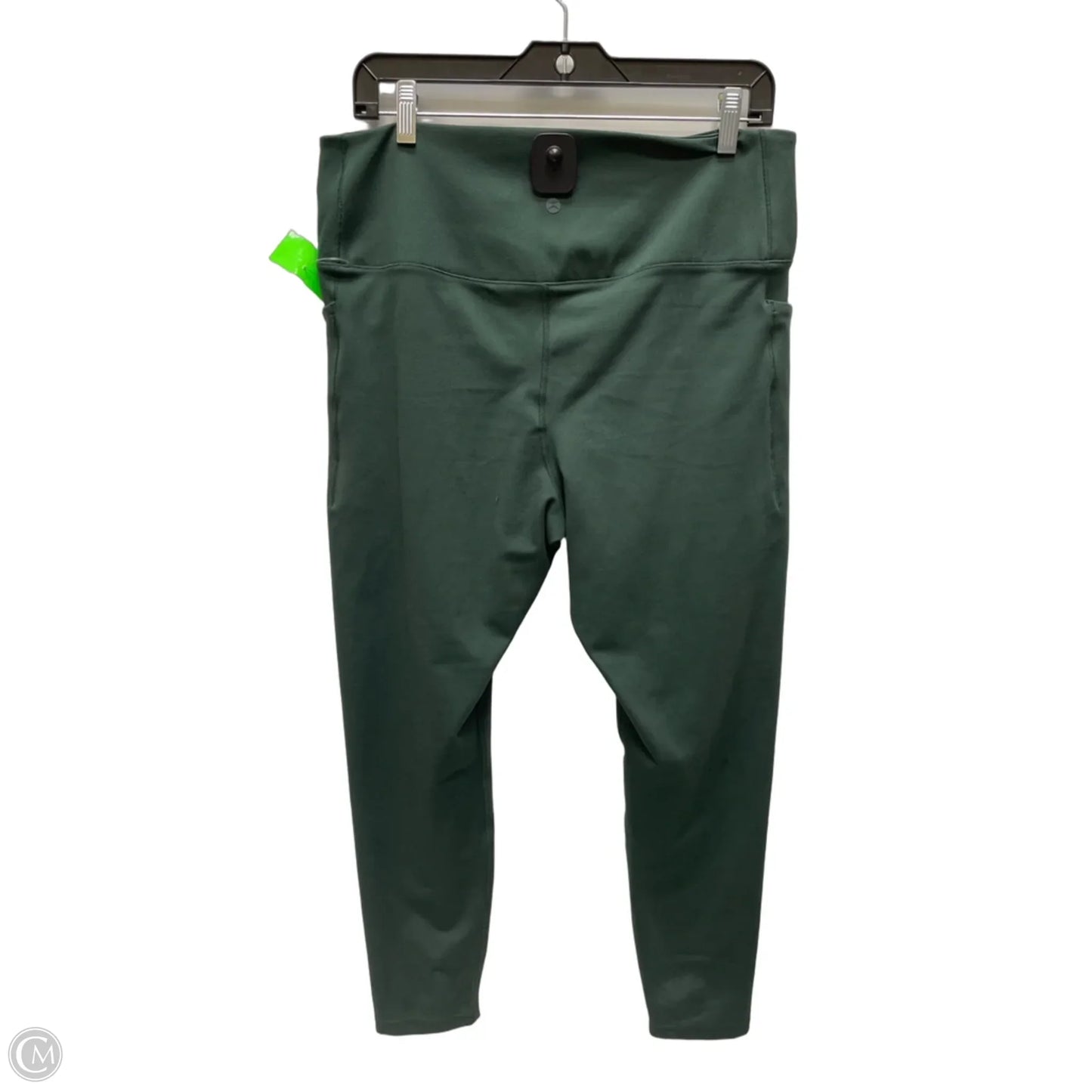 Athletic Leggings By Danskin In Green, Size: Xl