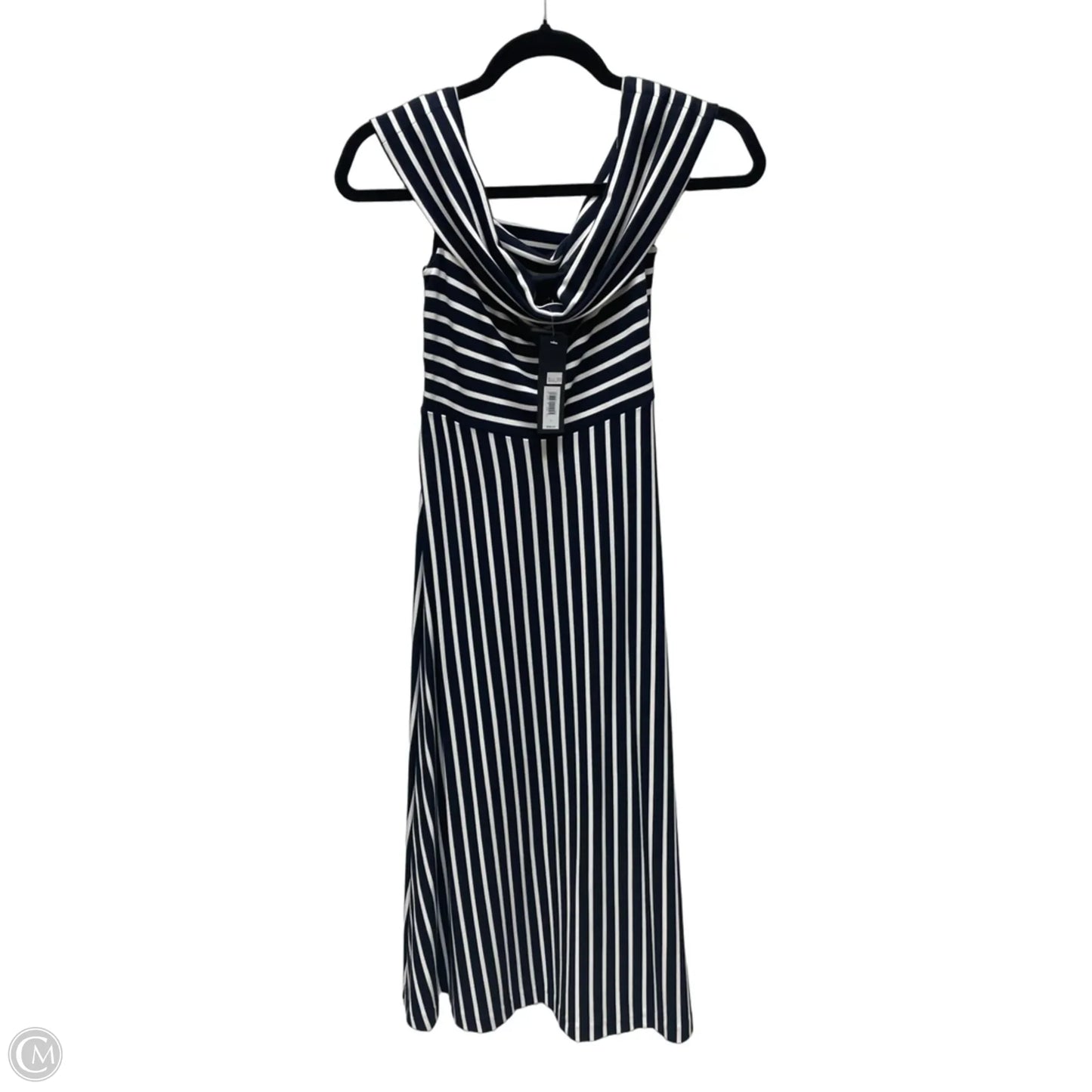 Dress Casual Midi By Banana Republic In Striped Pattern, Size: Xs