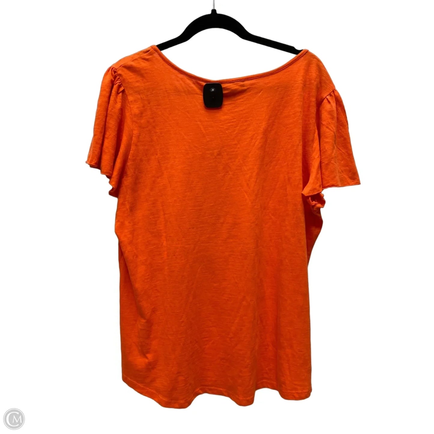 Top Short Sleeve By Style And Company In Orange, Size: Xl