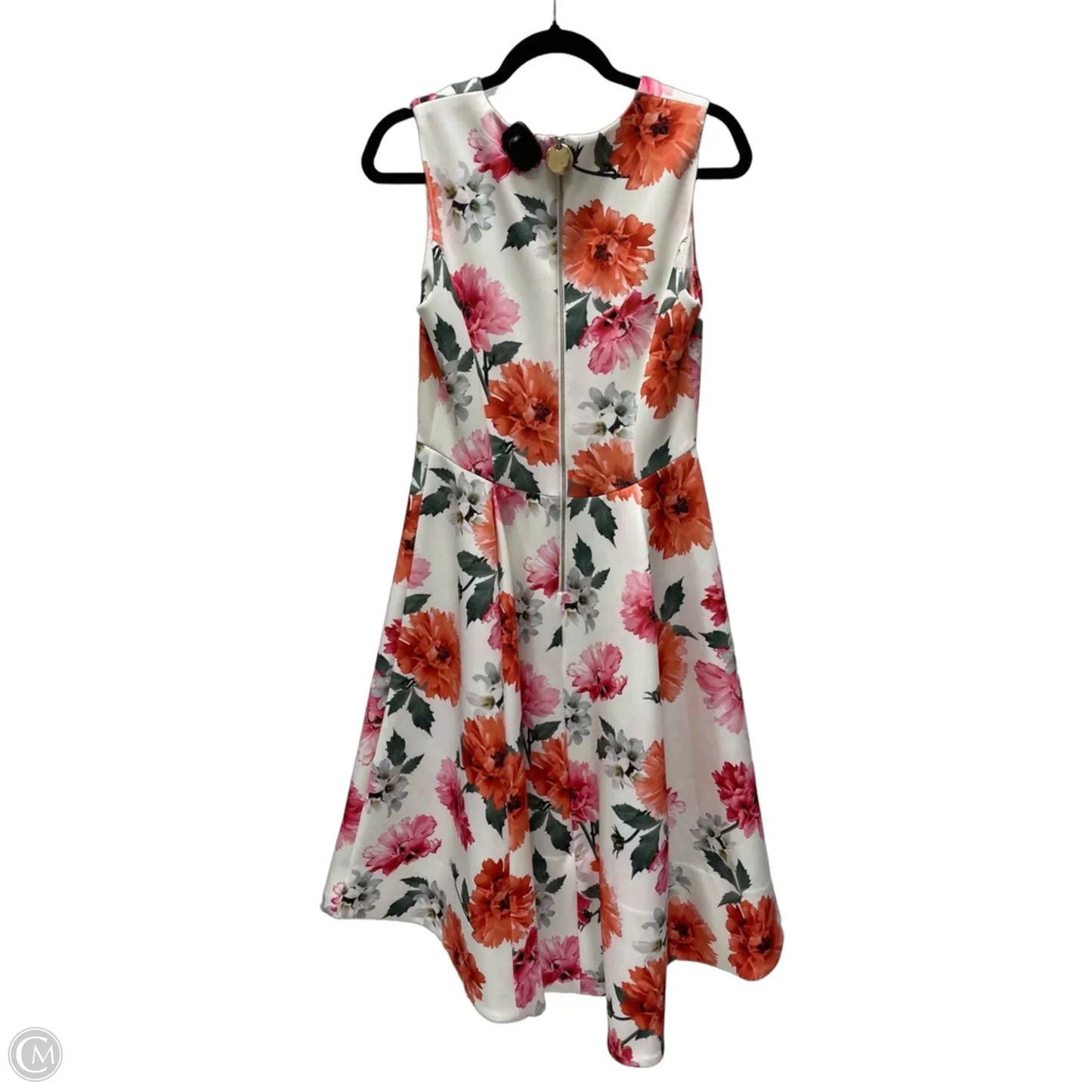 Dress Casual Short By Calvin Klein In Floral Print, Size: M