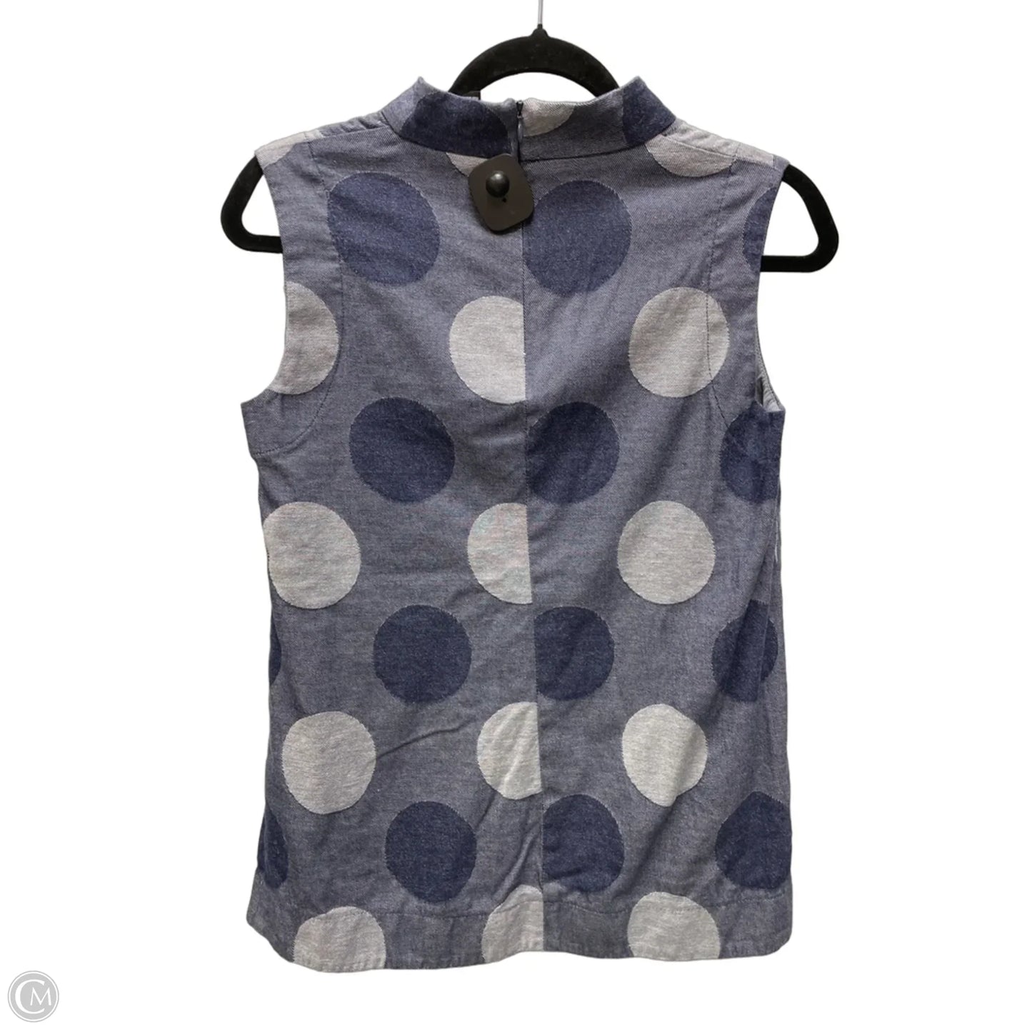 Top Sleeveless By Clothes Mentor In Polkadot Pattern, Size: Xs