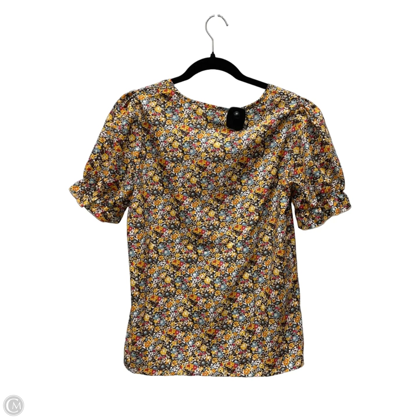 Top Short Sleeve By Clothes Mentor In Floral Print, Size: M