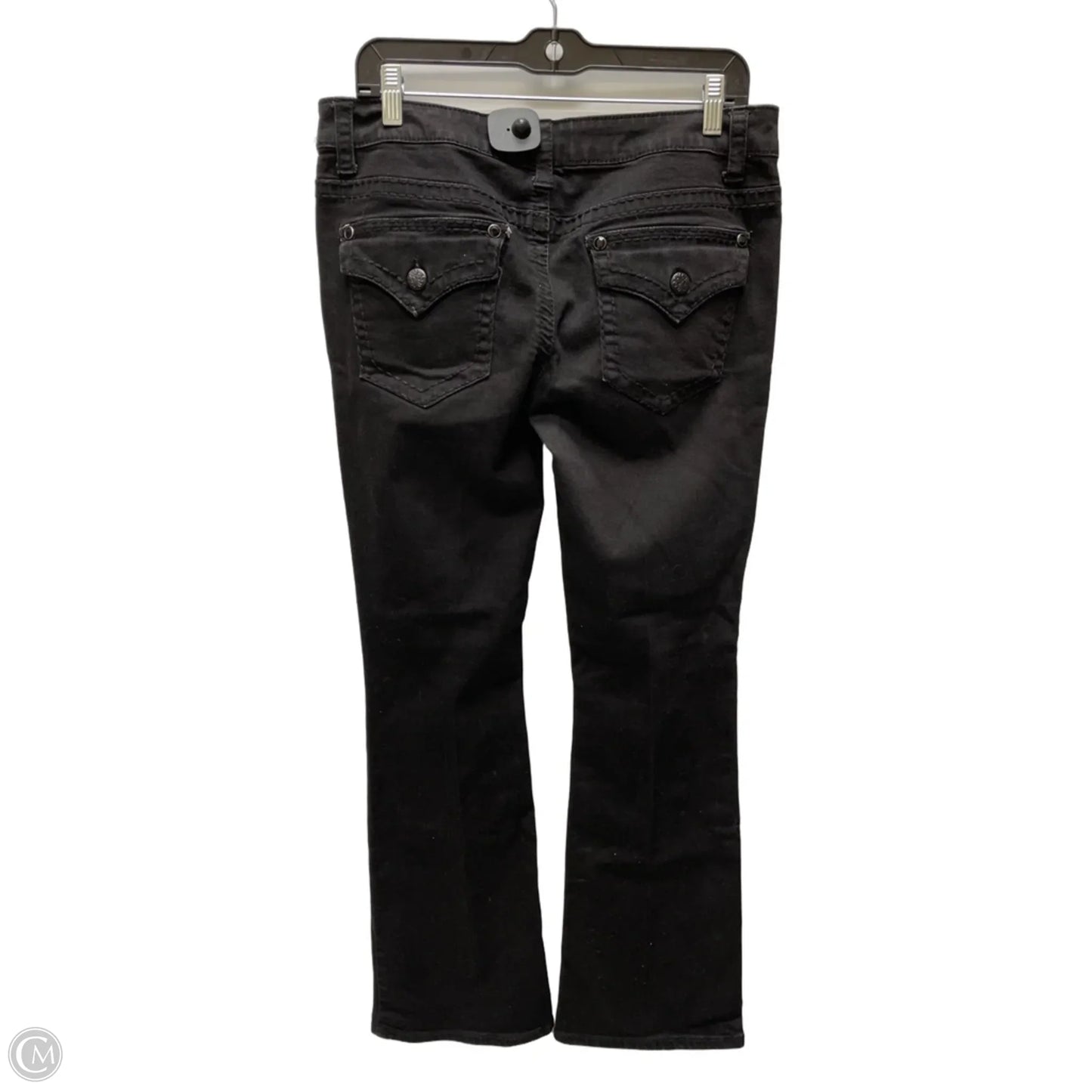 Jeans Flared By Knox Rose In Black Denim, Size: 14