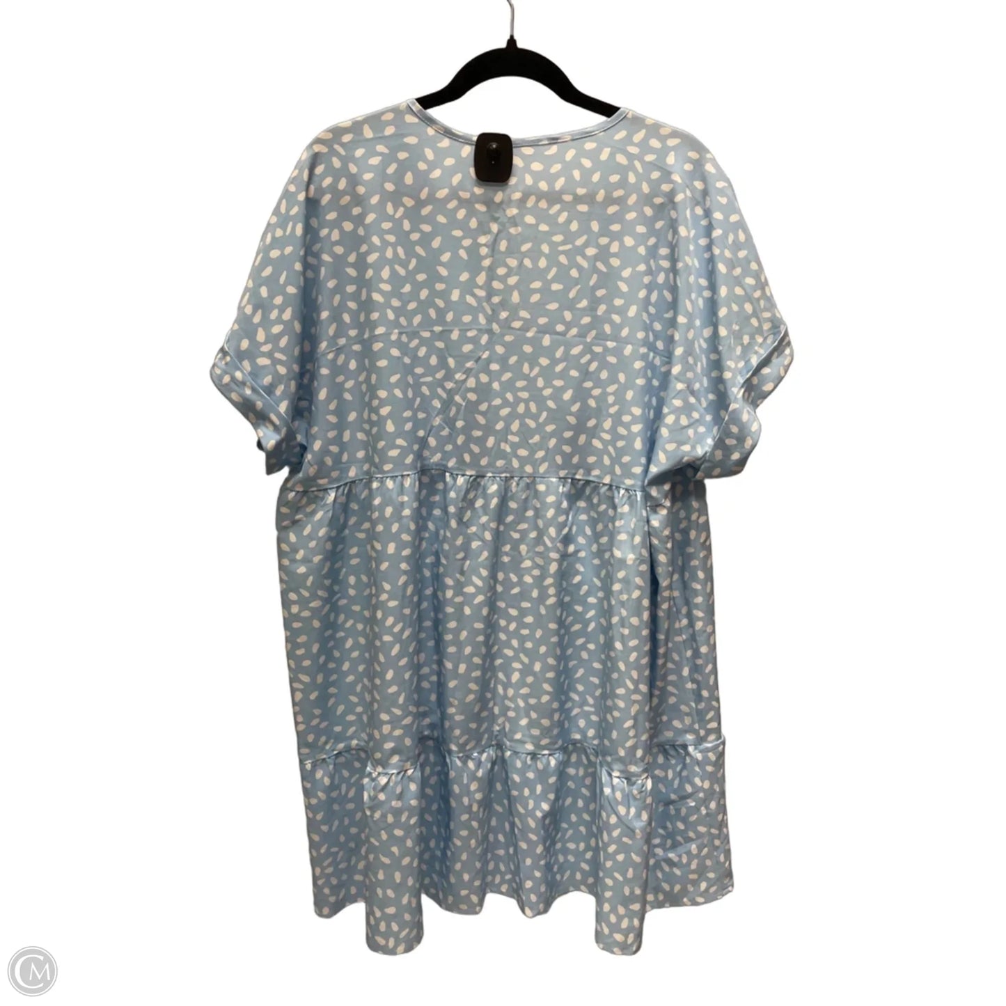 Dress Casual Short By Shein In Blue & White, Size: 1x